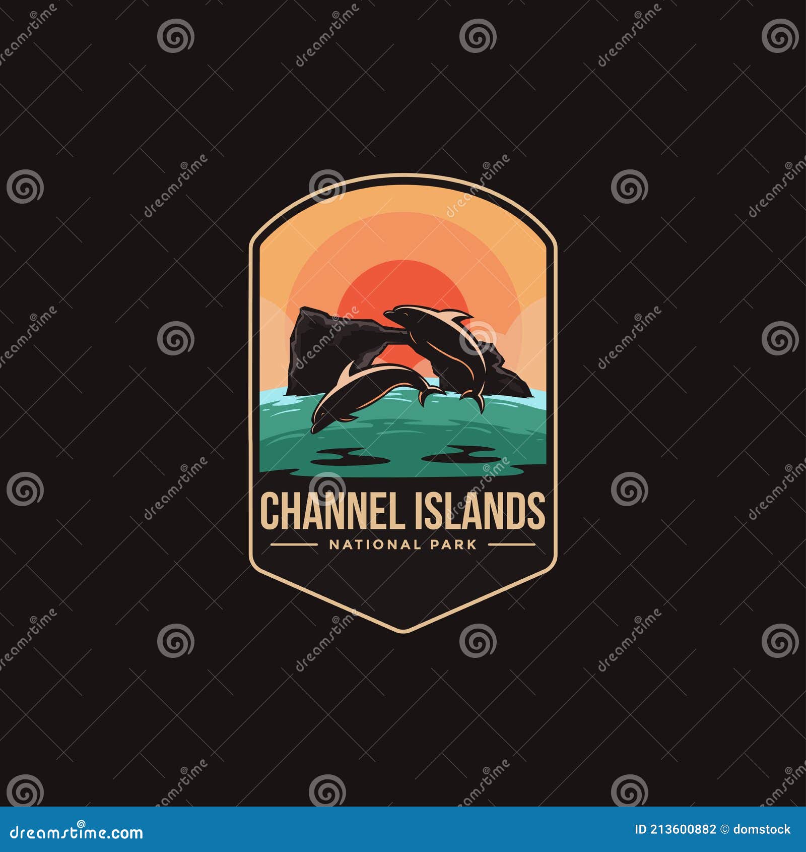 emblem patch logo  of channel islands national park