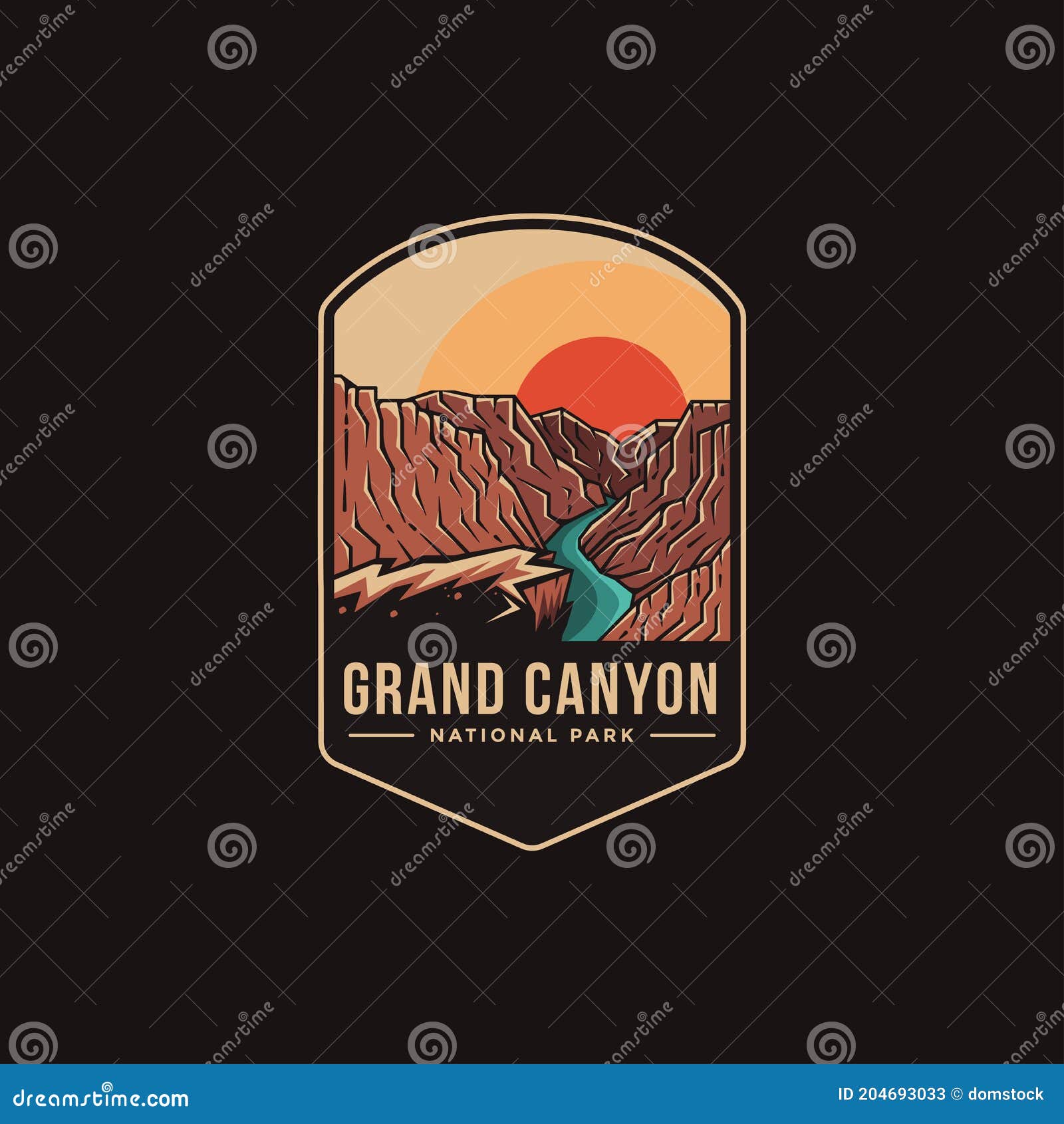 emblem patch logo  of grand canyon national park