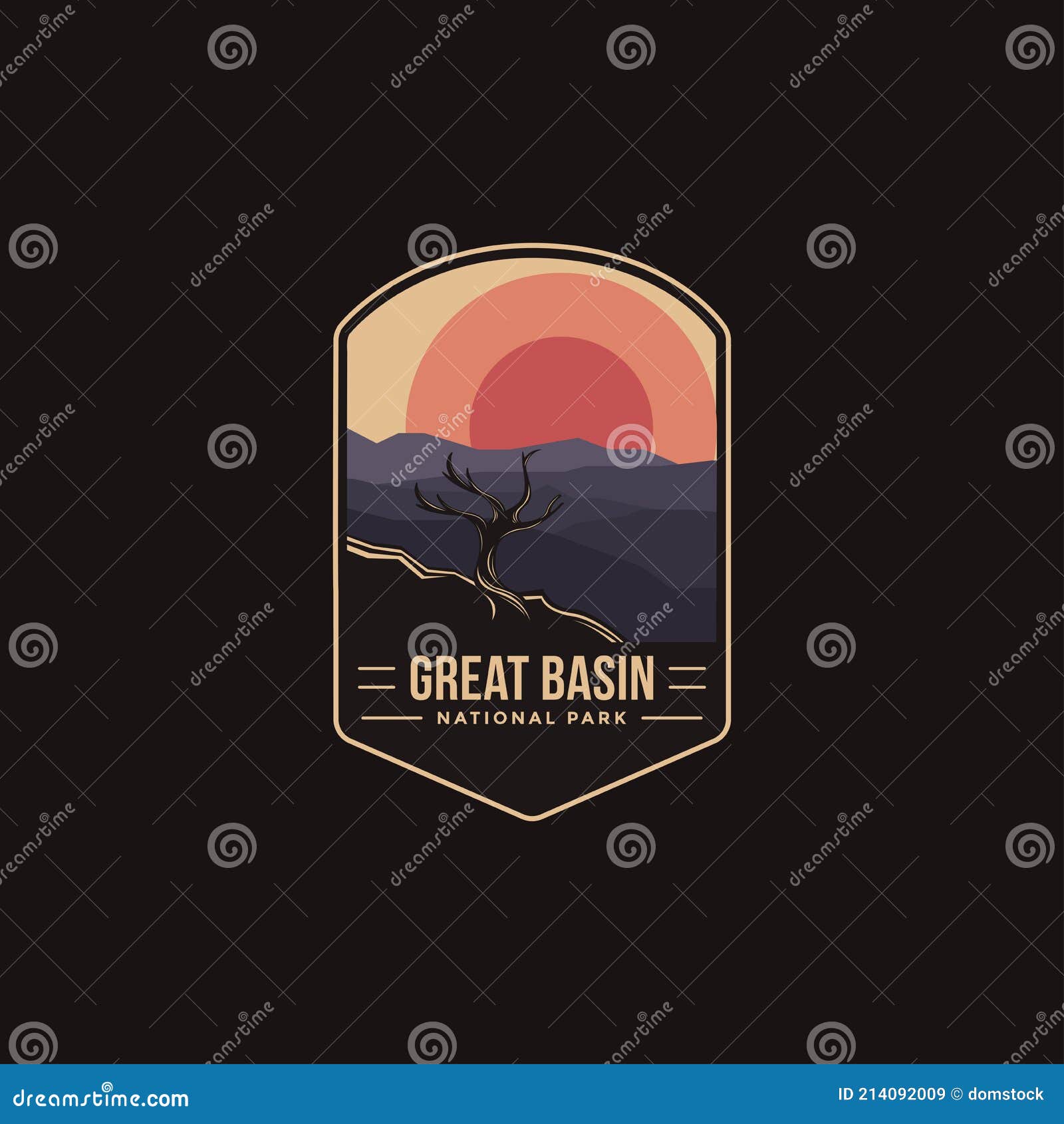 emblem patch logo  of great basin national park