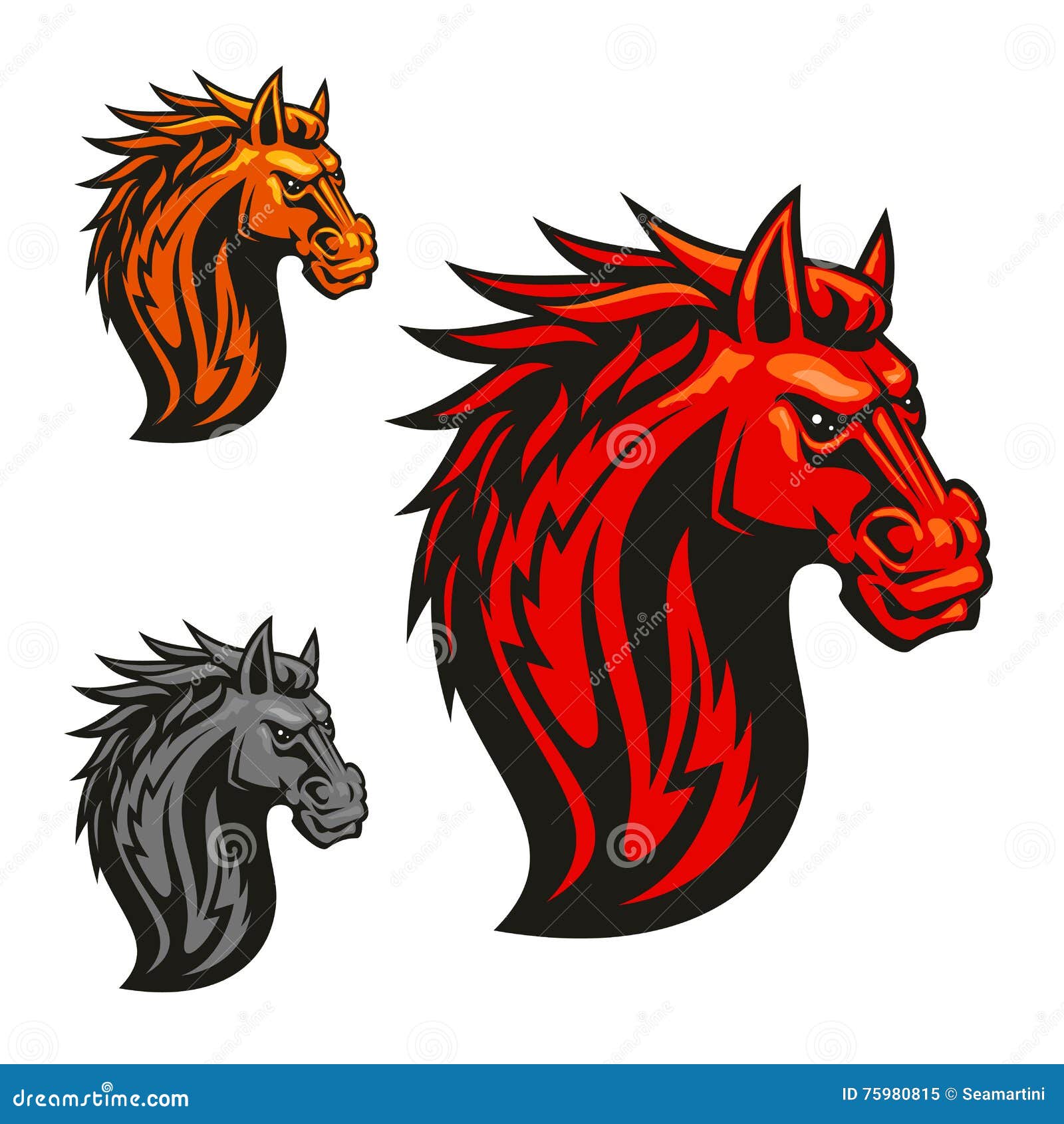 Emblemas Estilizados Da Xadrez Feroz Da Cabeça De Cavalo Ilustração do  Vetor - Ilustração de clube, logotipo: 75980815