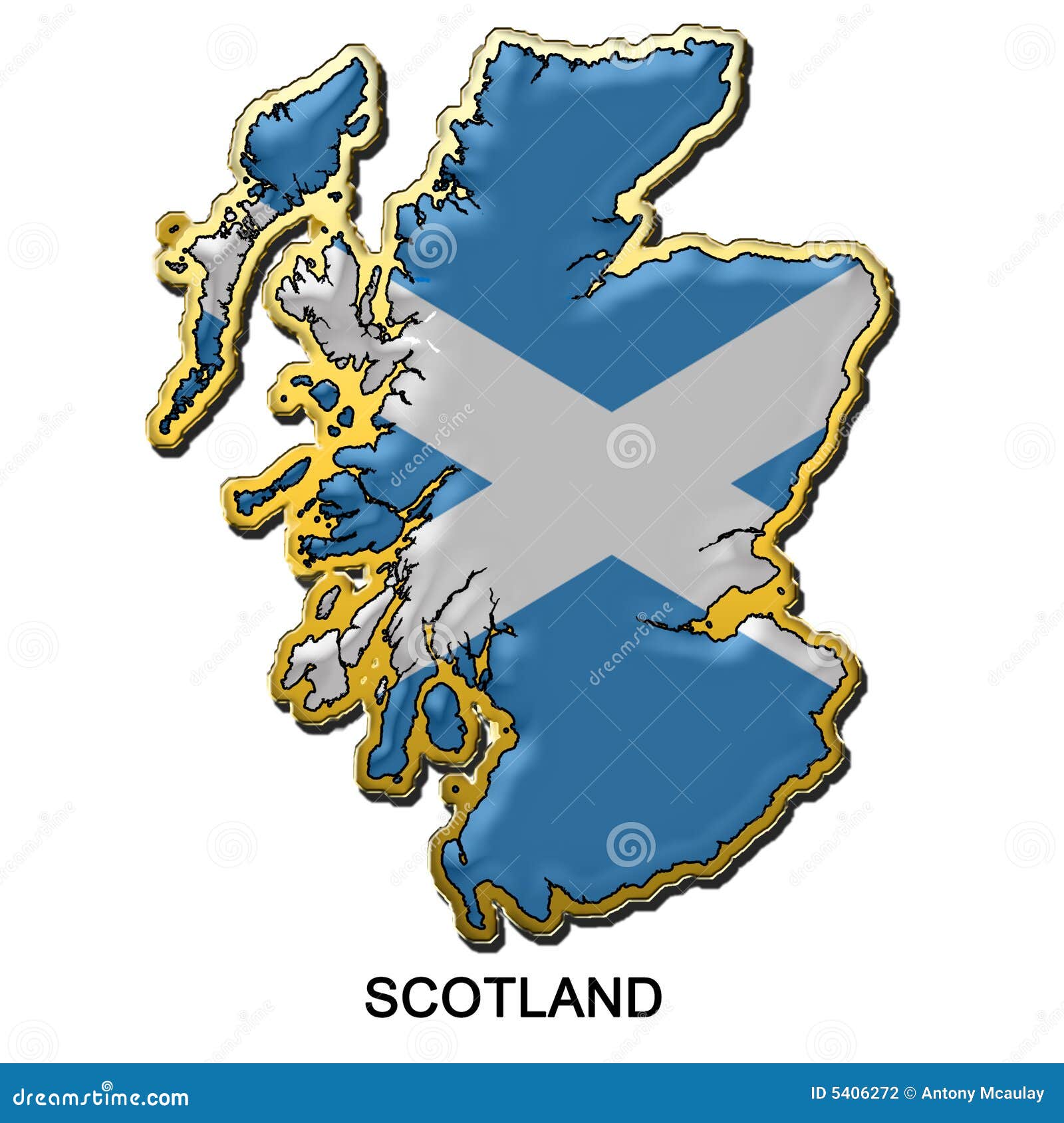 Emblemmetallstift scotland. Förse med märke stil för stiftet för flaggaöversiktsmetall formad scotland