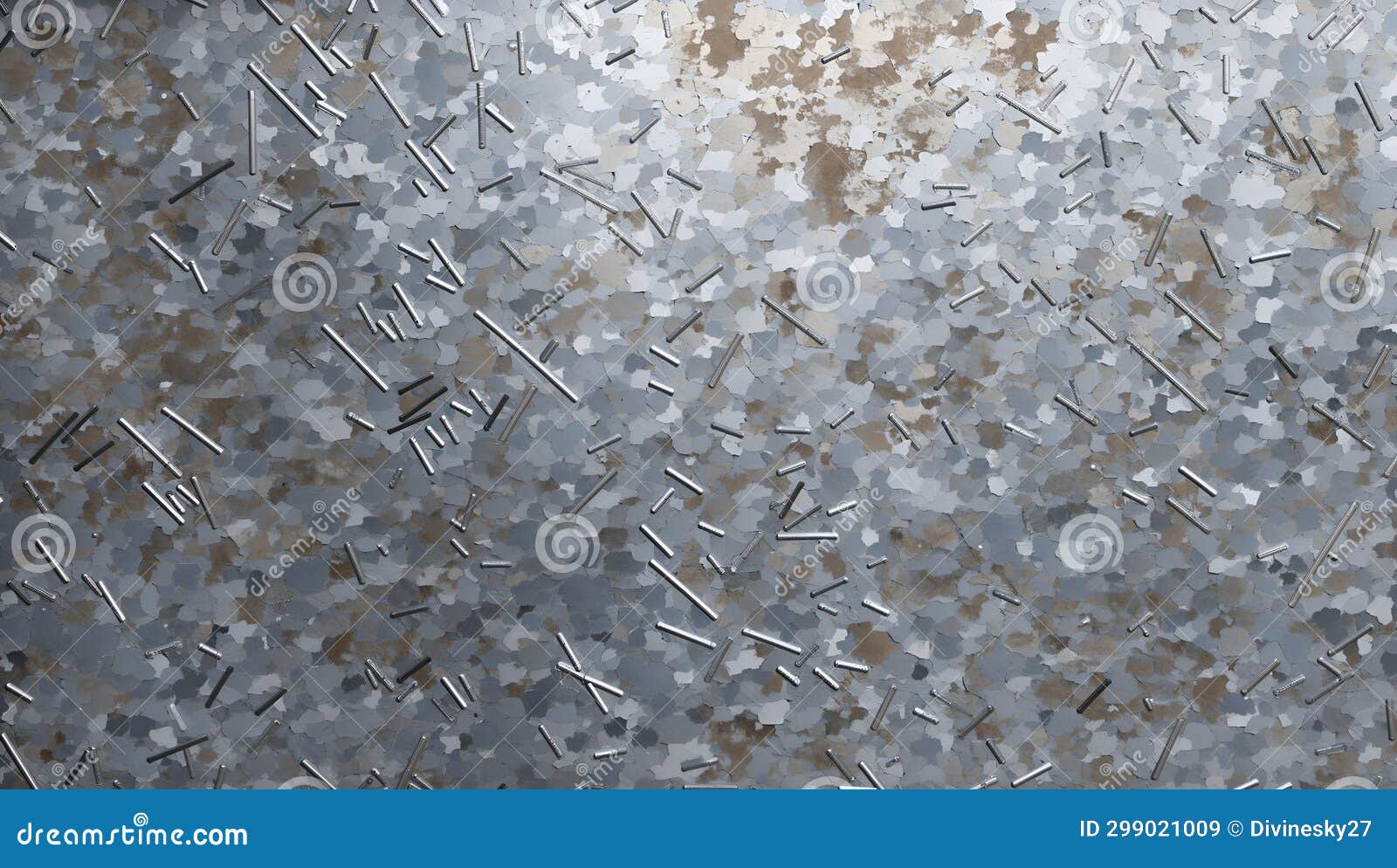 urban galvanized steel surface. ai generated