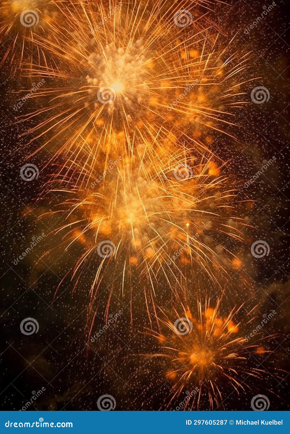 embossed elegance fireworks in the night sky