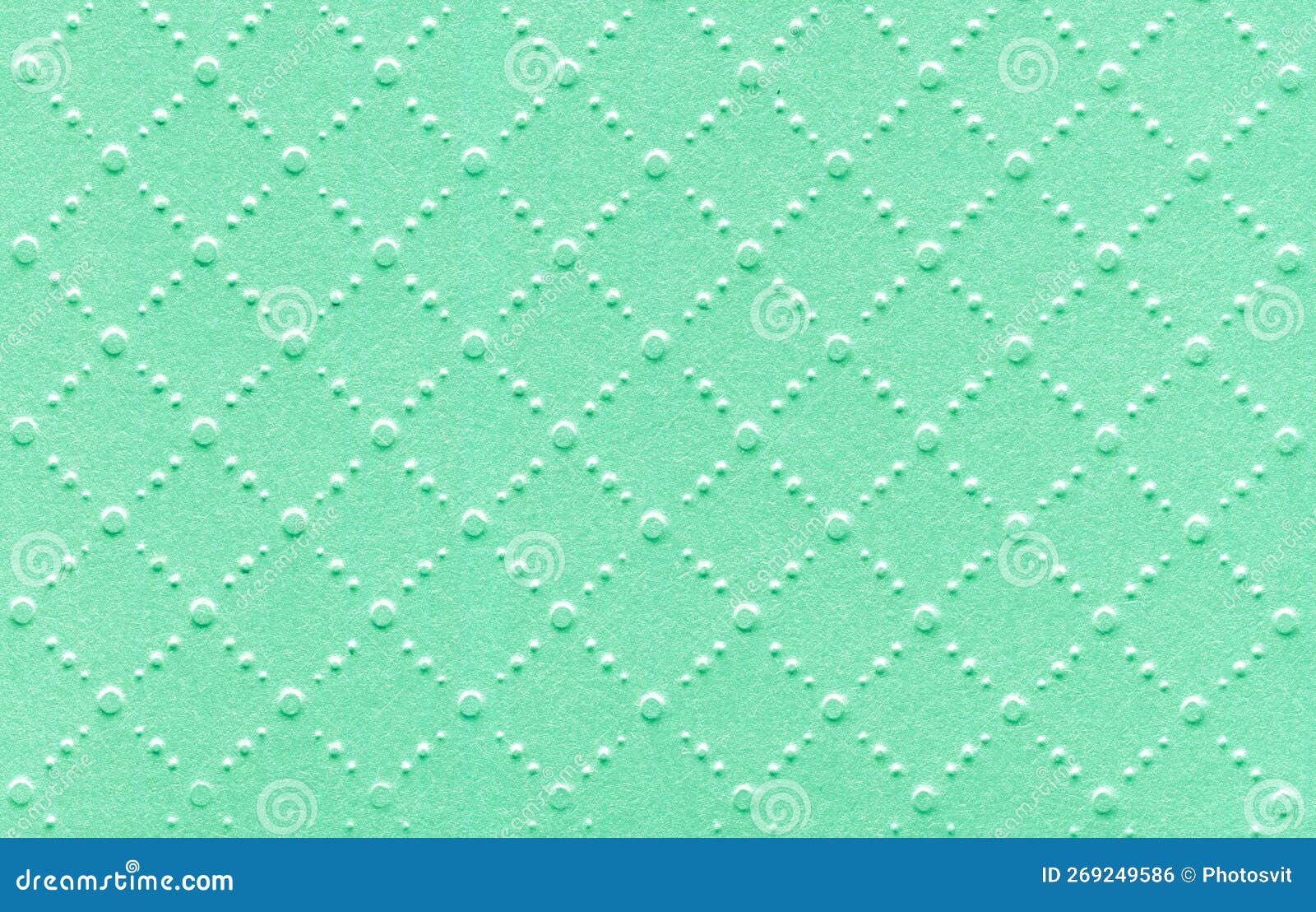 Embossed Green Textured Background. Embossed Green Backdrop Stock Photo