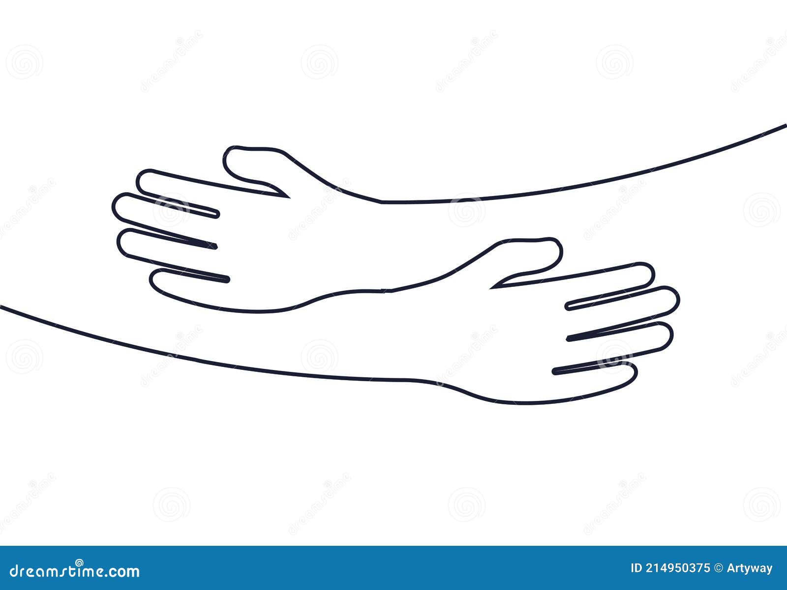 embrace icon, arms hugging  , hands hug linear  logo template. care, love and charity 