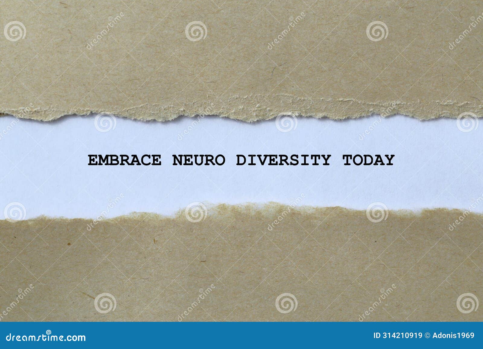 embrace neuro diversity today on white paper