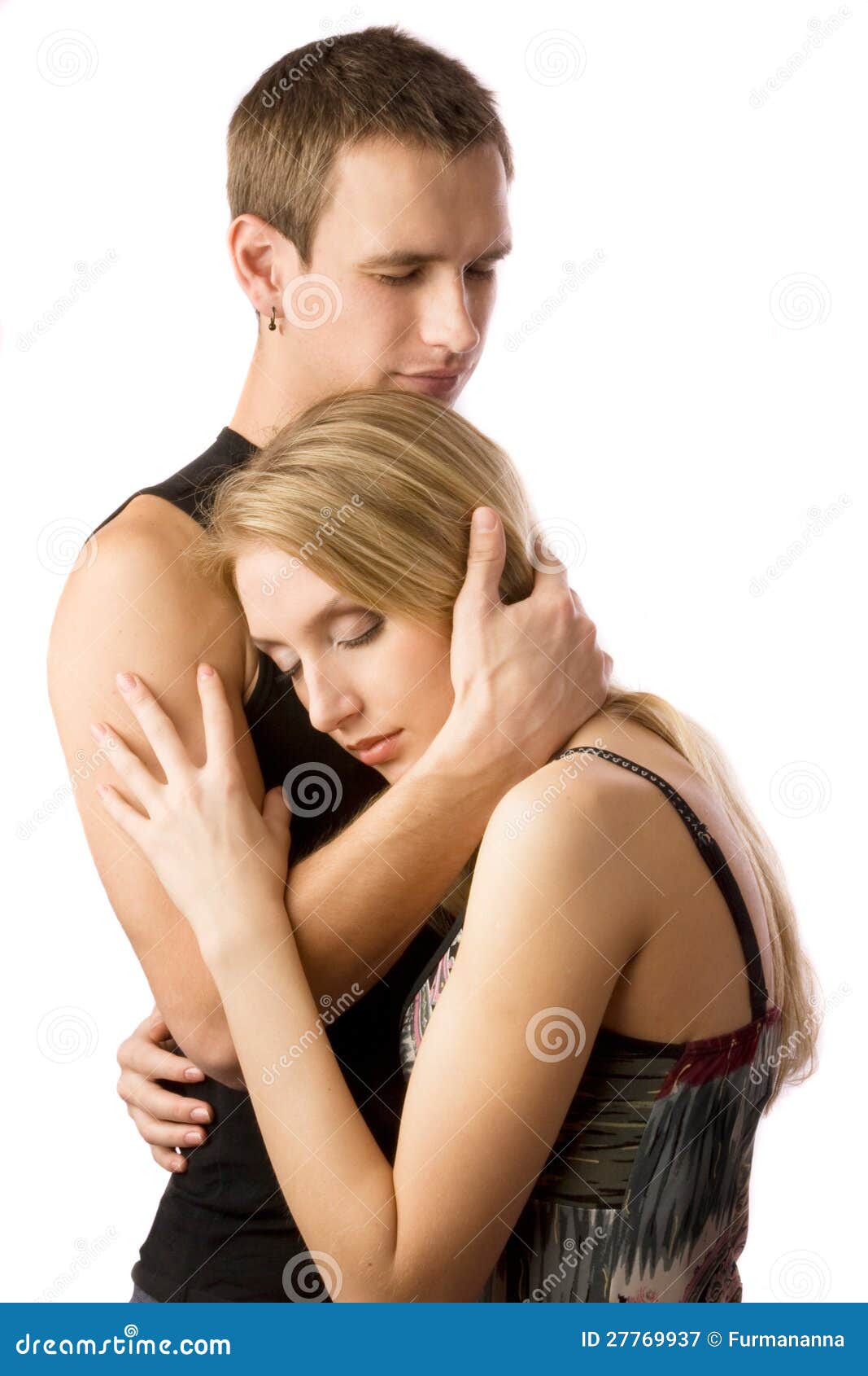 couple embrace