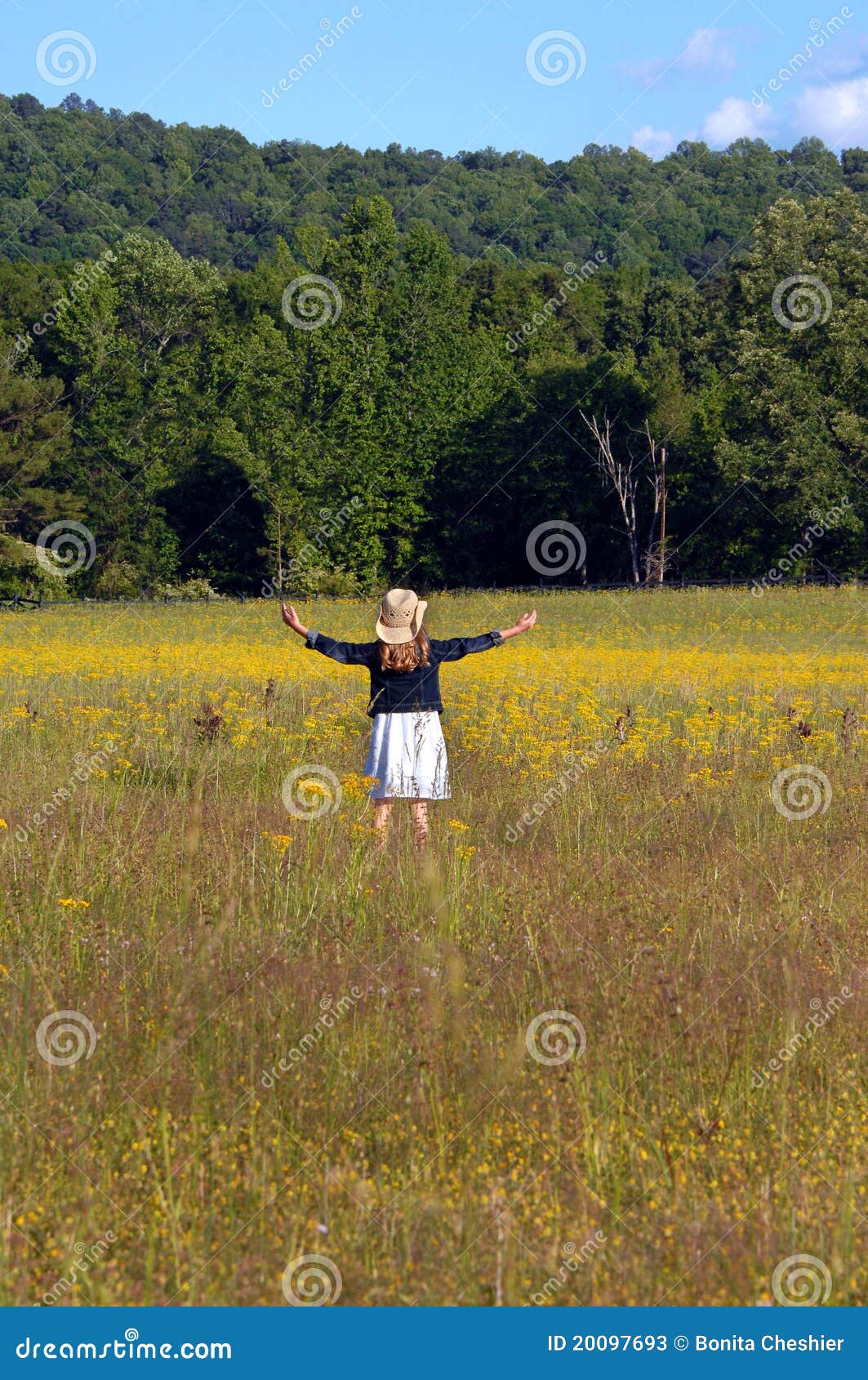 Embracing Nature stock image. Image of meadow, cowboy - 20097693