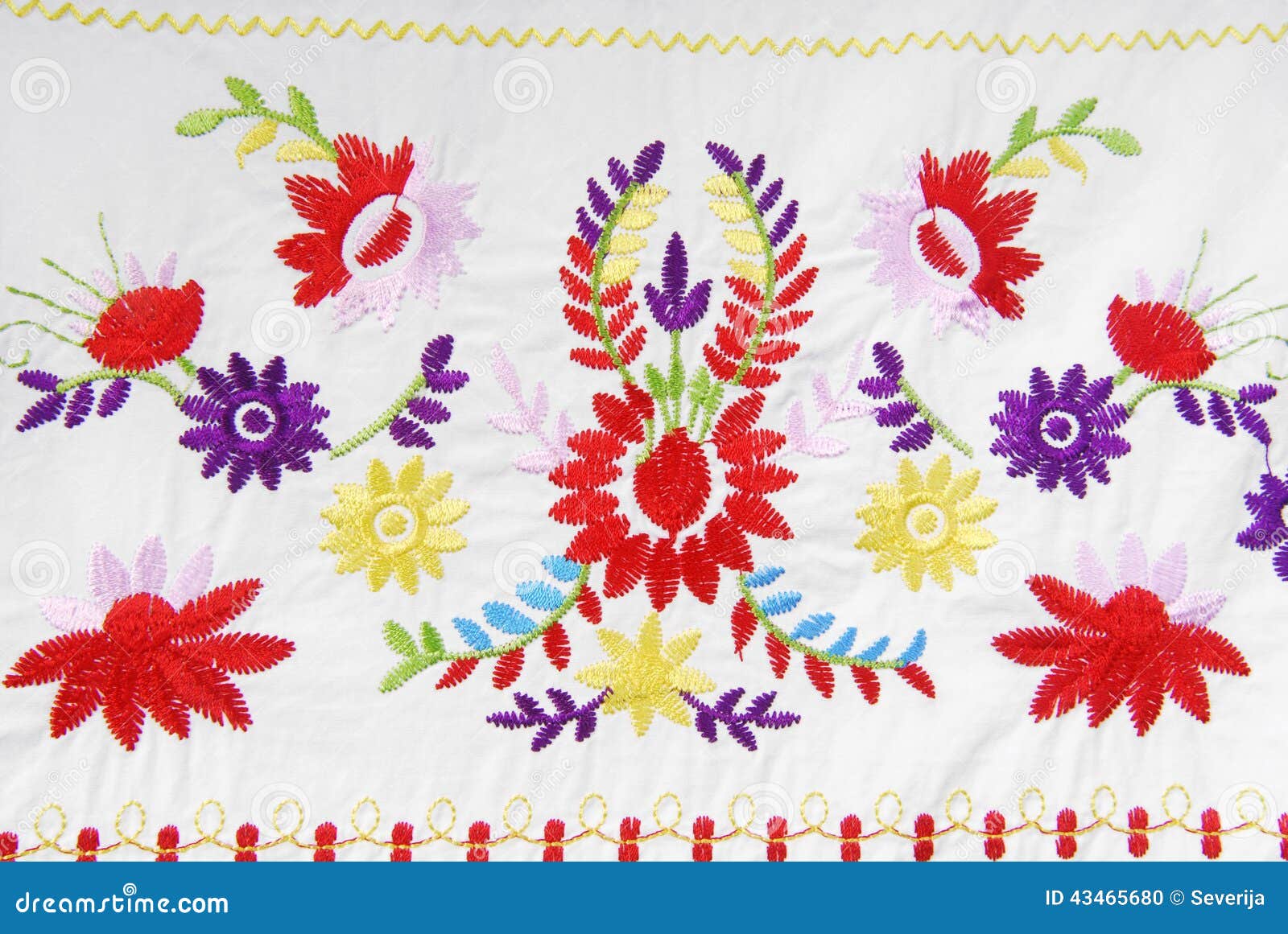 Embroidered fabric texture stock photo. Image of fabric 43465680