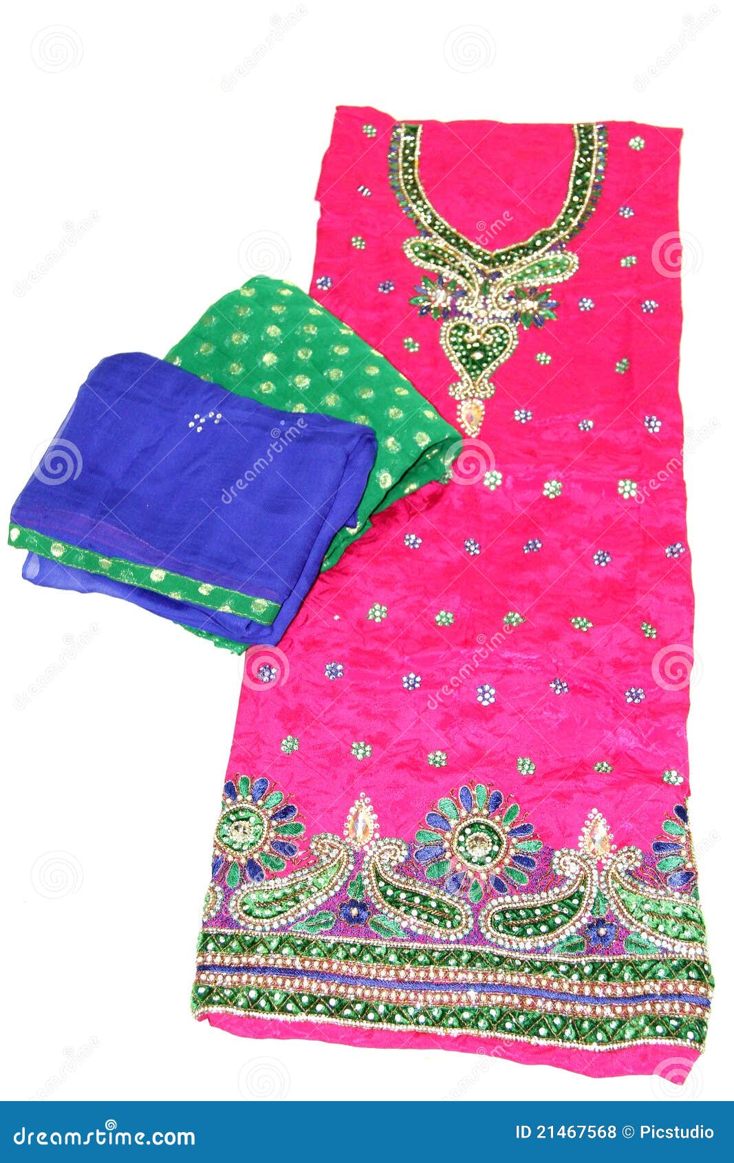 Embroidered punjabi suit stock photo. Image of clothing - 21467568