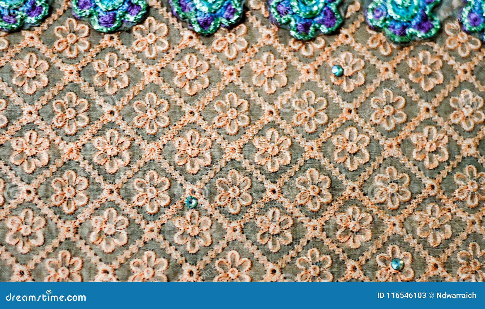 The Embroidery Fabric Pattern Stock Image Image of embroidery, style