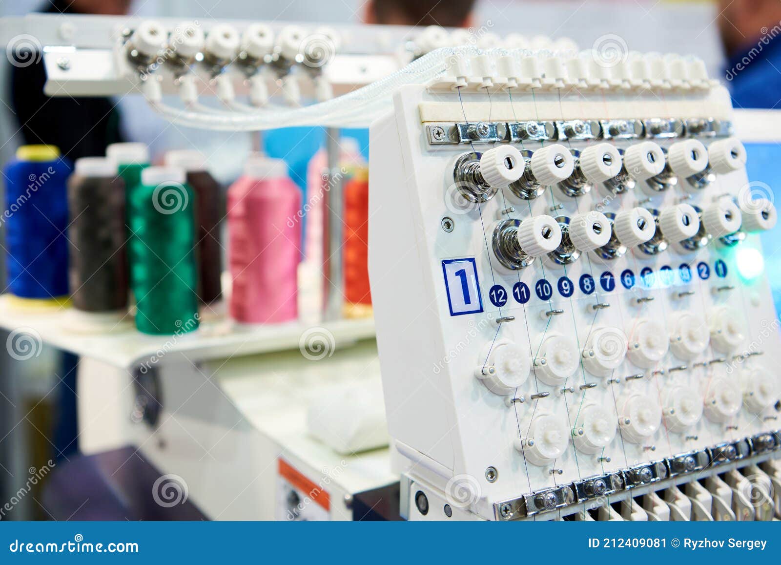 Embroidery Industrial Machine Stock Image Image of factory, business
