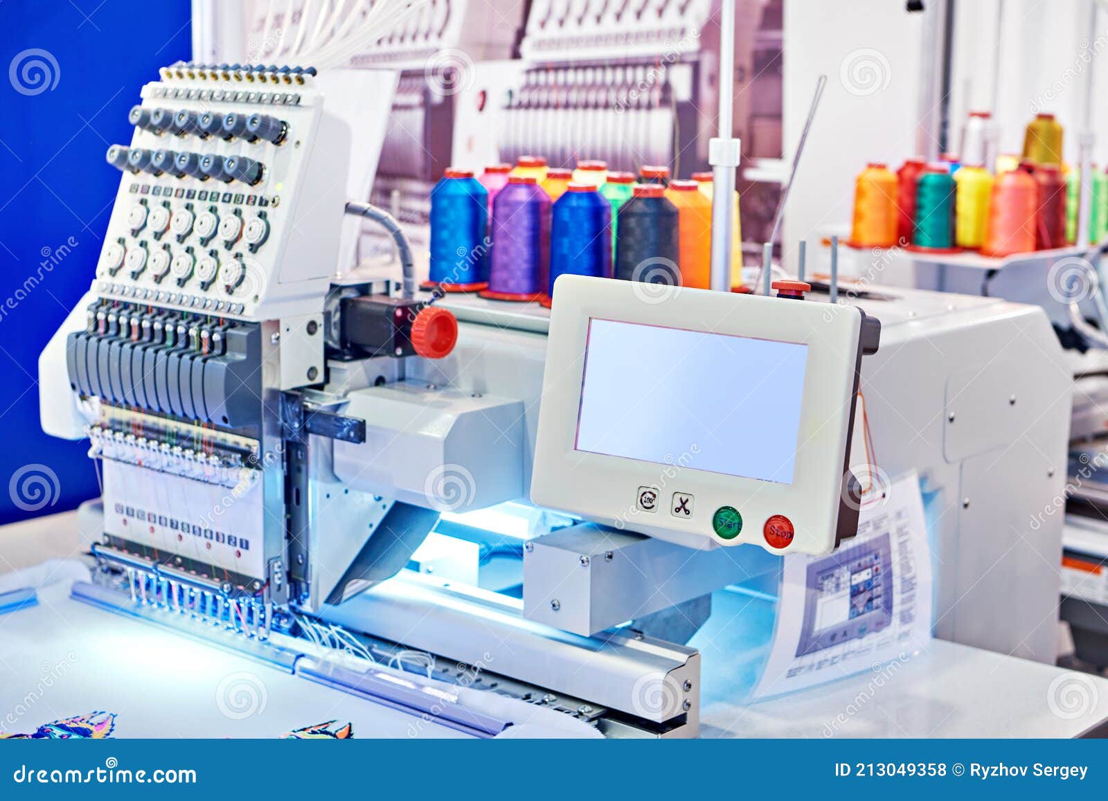 Embroidery Industrial Machine Stock Photo Image of needle, commercial