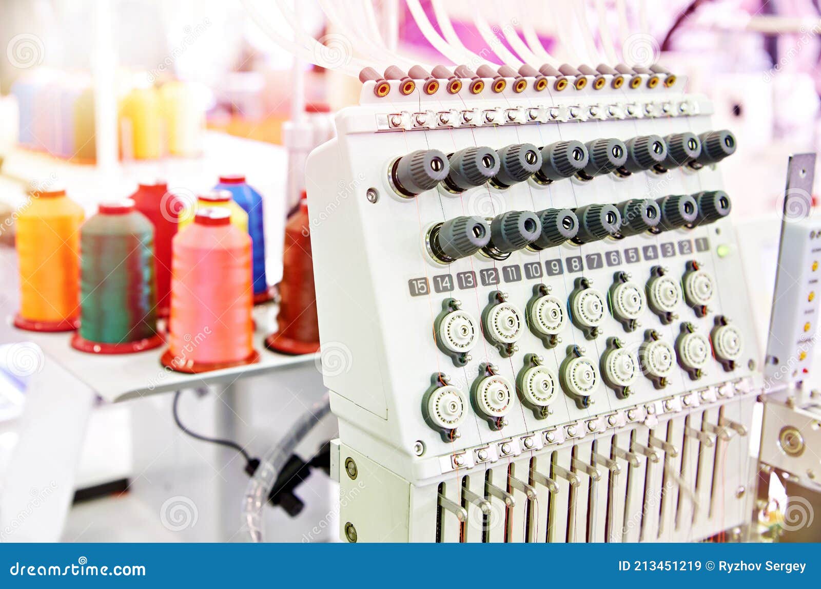Embroidery Industrial Machine Stock Image Image of equipment, craft