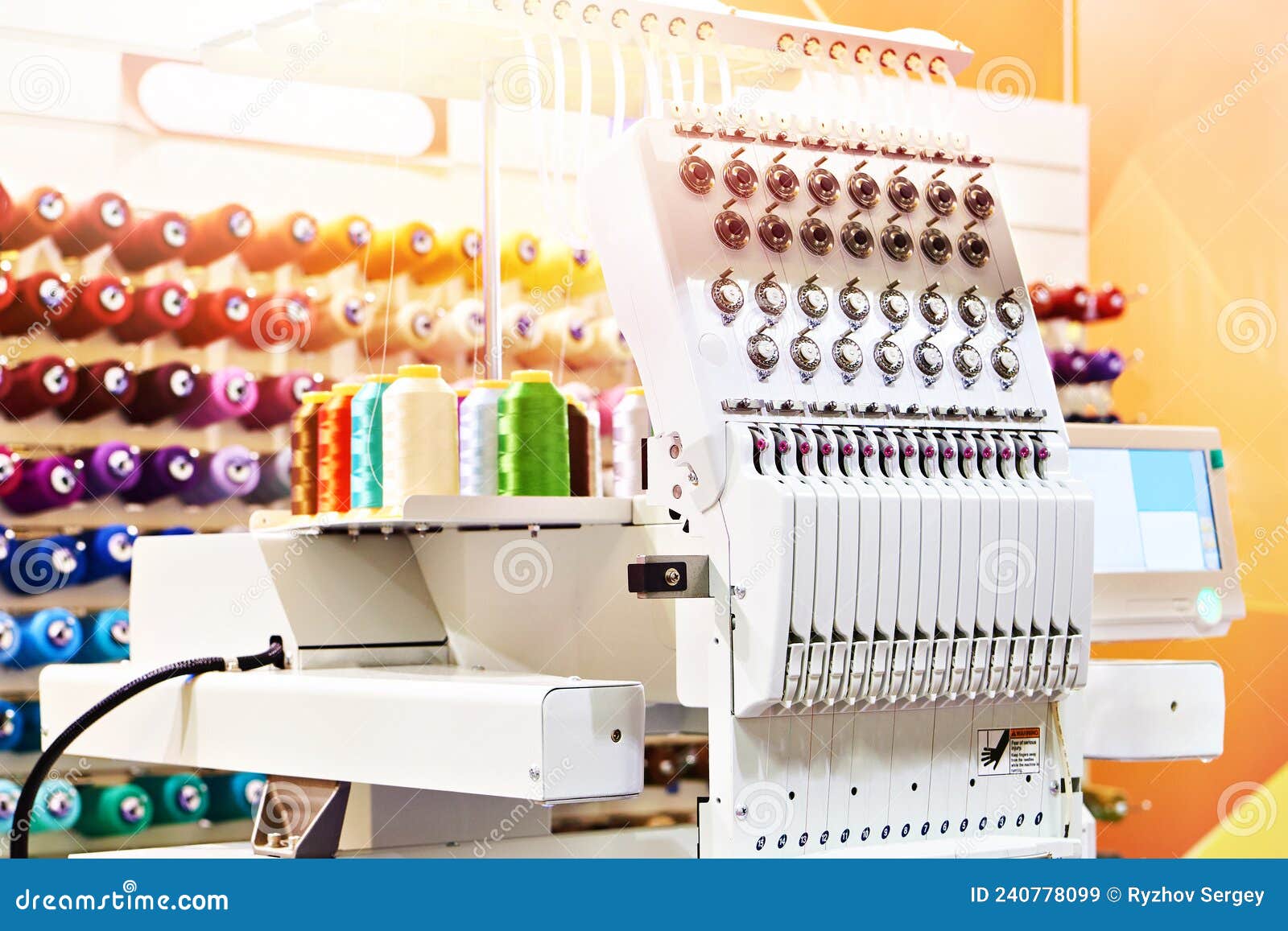 Embroidery Industrial Machine Stock Image Image of factory, remote