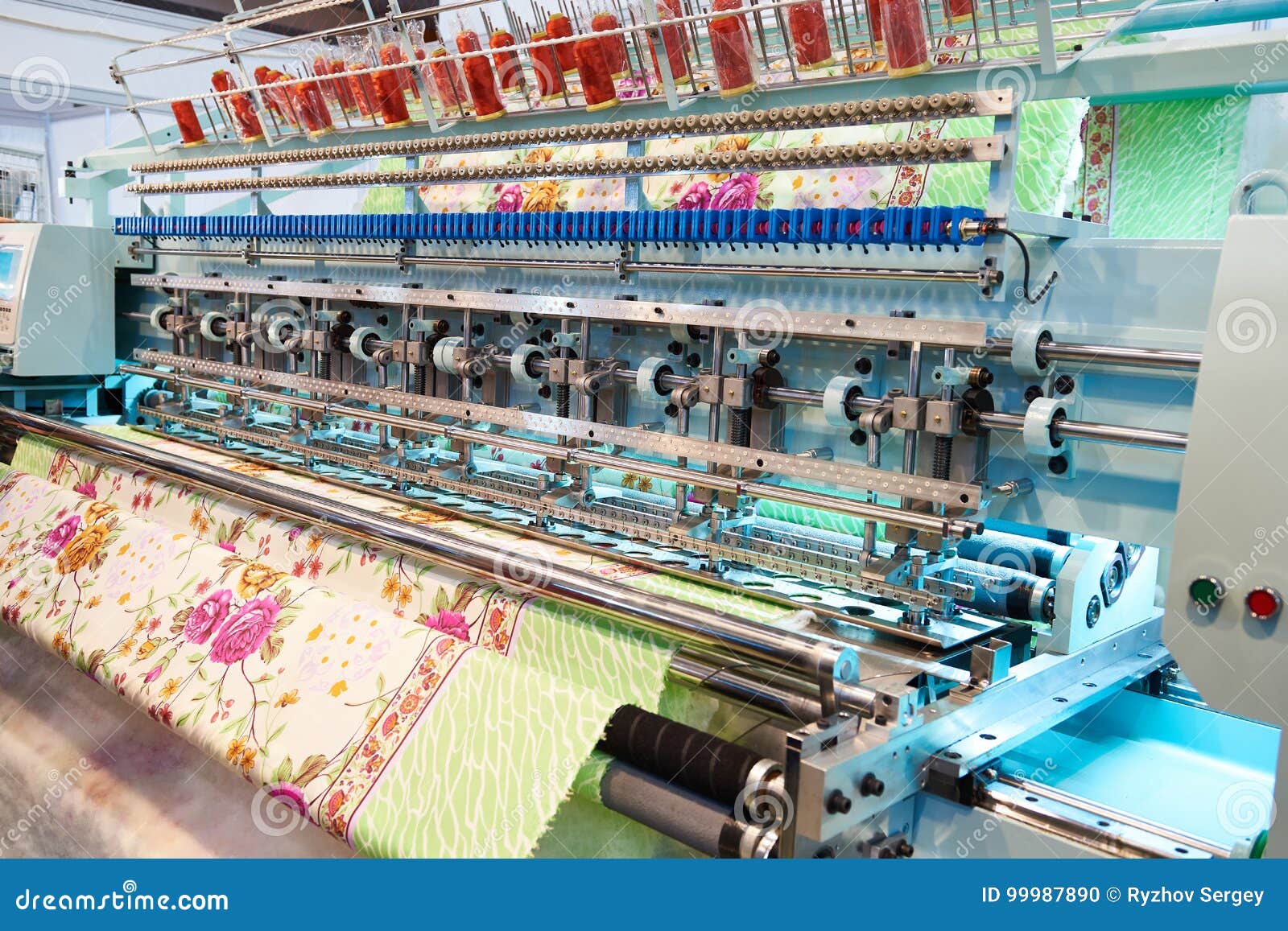 Embroidery Industrial Machine Stock Photo Image of panel, clothing