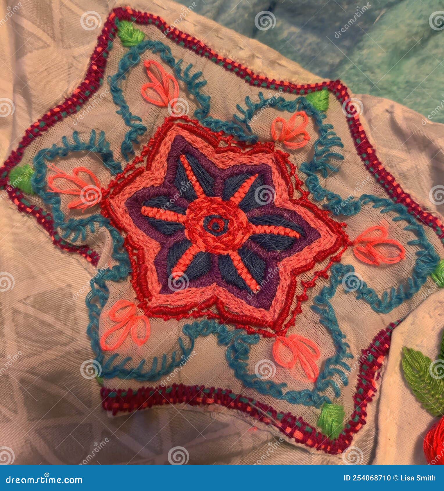 Embroidery Pattern Handmade Stock Photo Image of handmade, embroidery 254068710