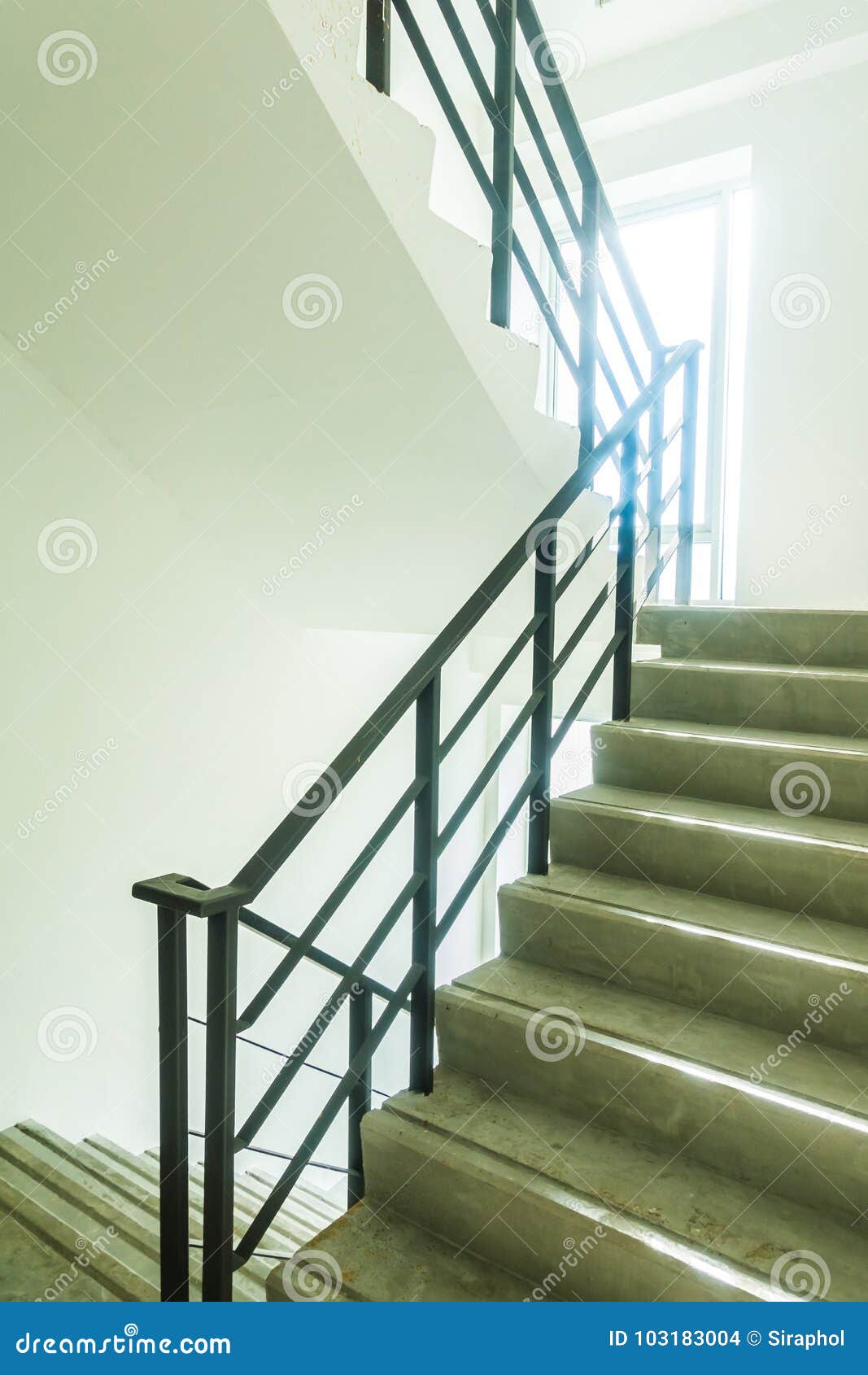 Emergency and Evacuation Exit Stair Stock Photo Image of staircase, light 103183004