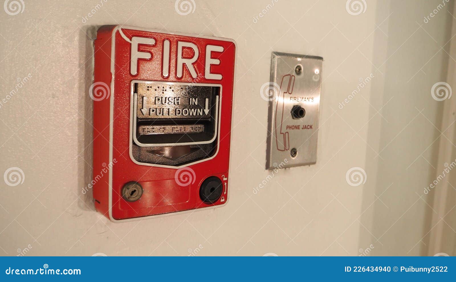 Emergency of Fire Alarm System Notifier or Alert or Bell Warning