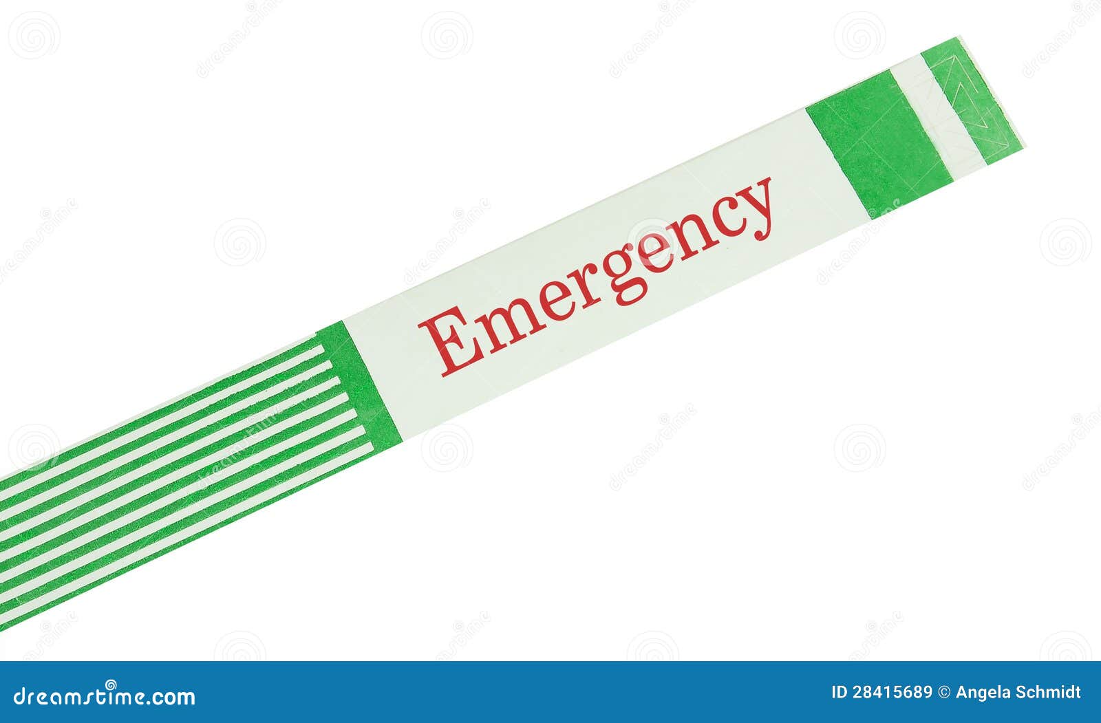 Emergency Hospital Bracelet Stock Image Image of medicine, illness 28415689