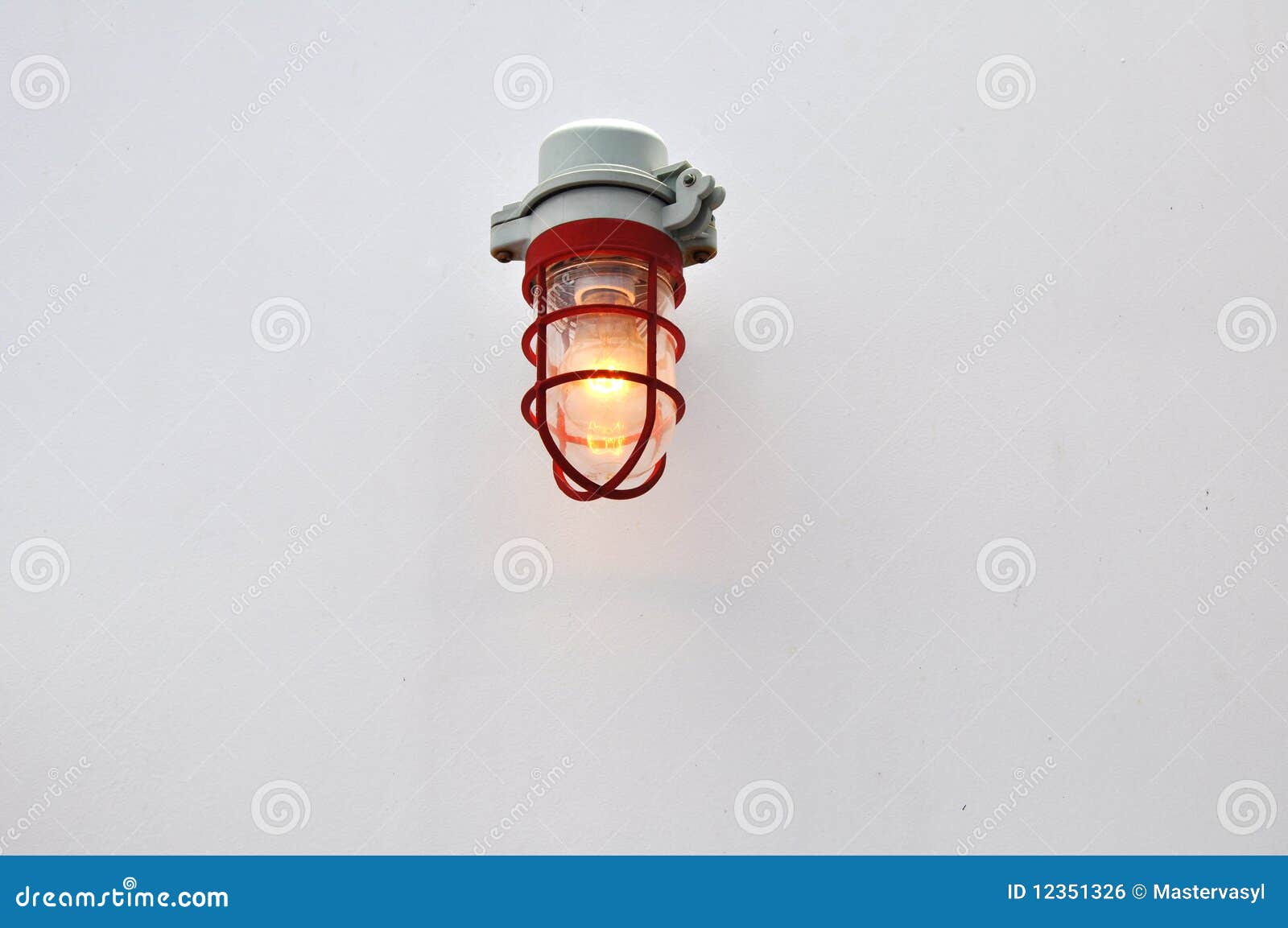 Emergency light stock photo. Image of horizontal, bulb 12351326