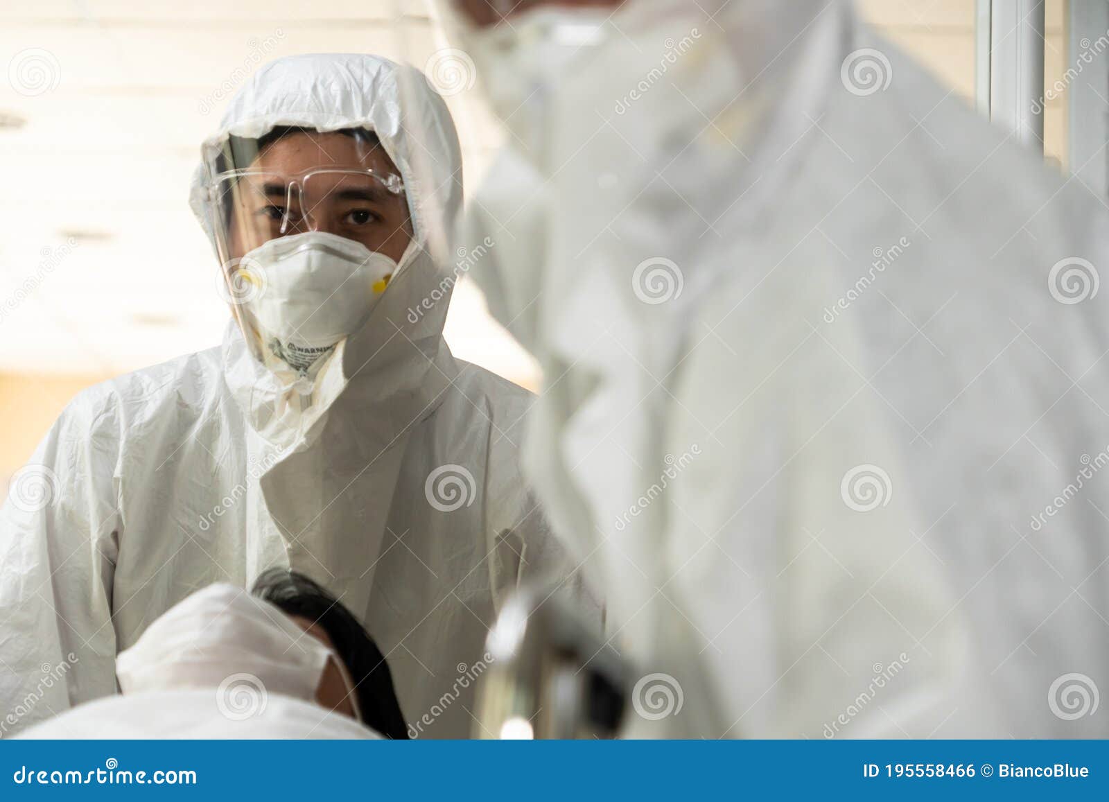 Emergency Medic and Doctor Moving Patient To Emergency Room Stock Photo ...