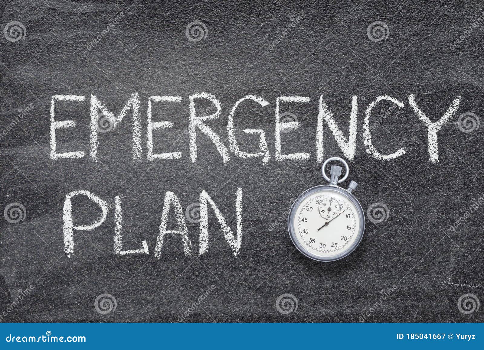 Emergency plan watch stock image. Image of slogan, plan 185041667