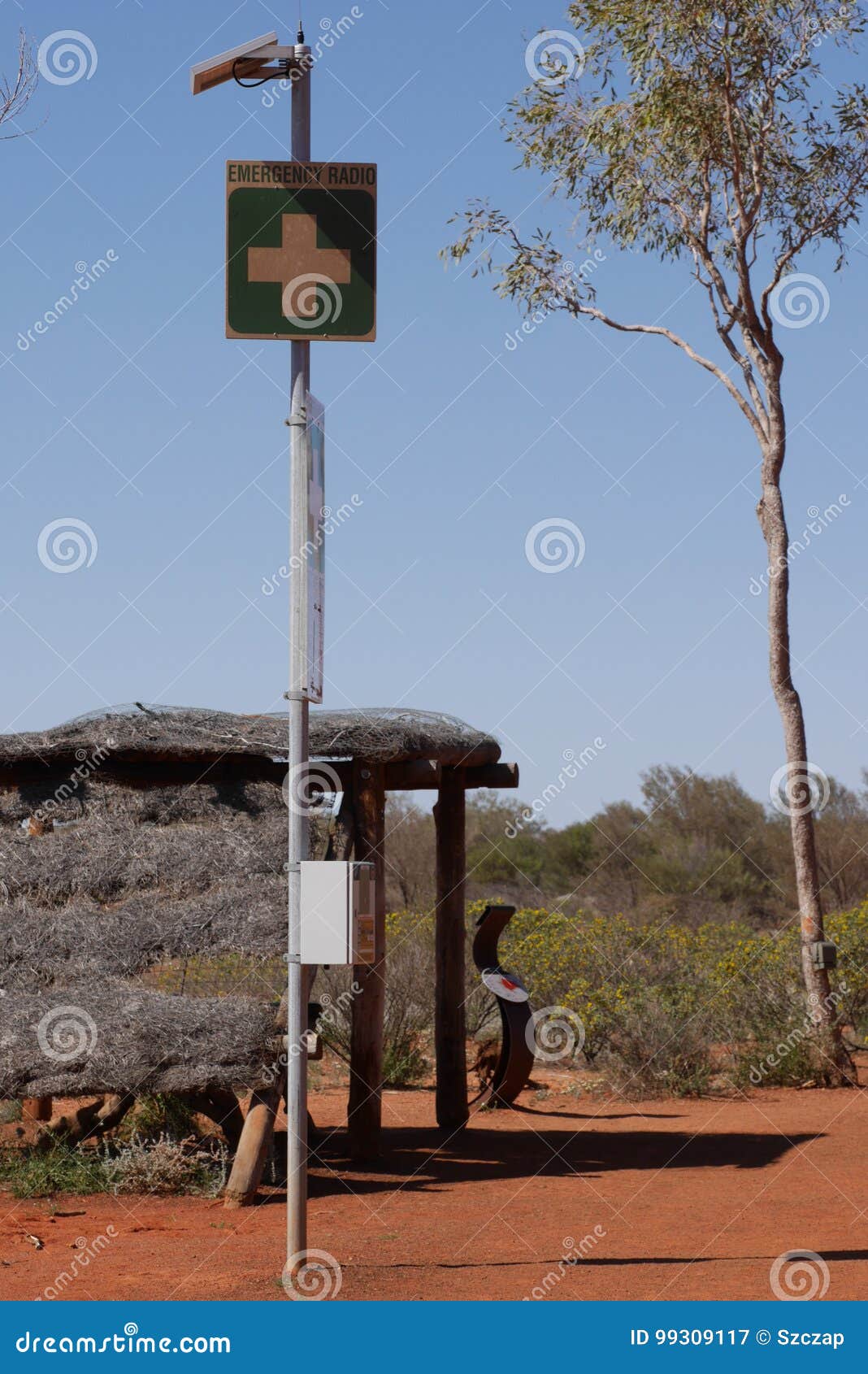 Emergency radio post image. australia - 99309117