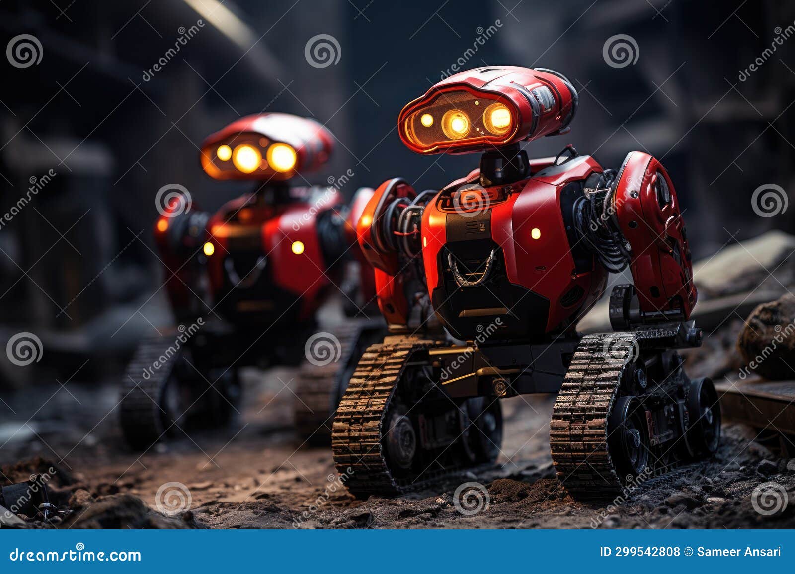 Emergency Response Evolution Firefighting Robots Showcasing Advanced Tech, Futurism Image, AI 