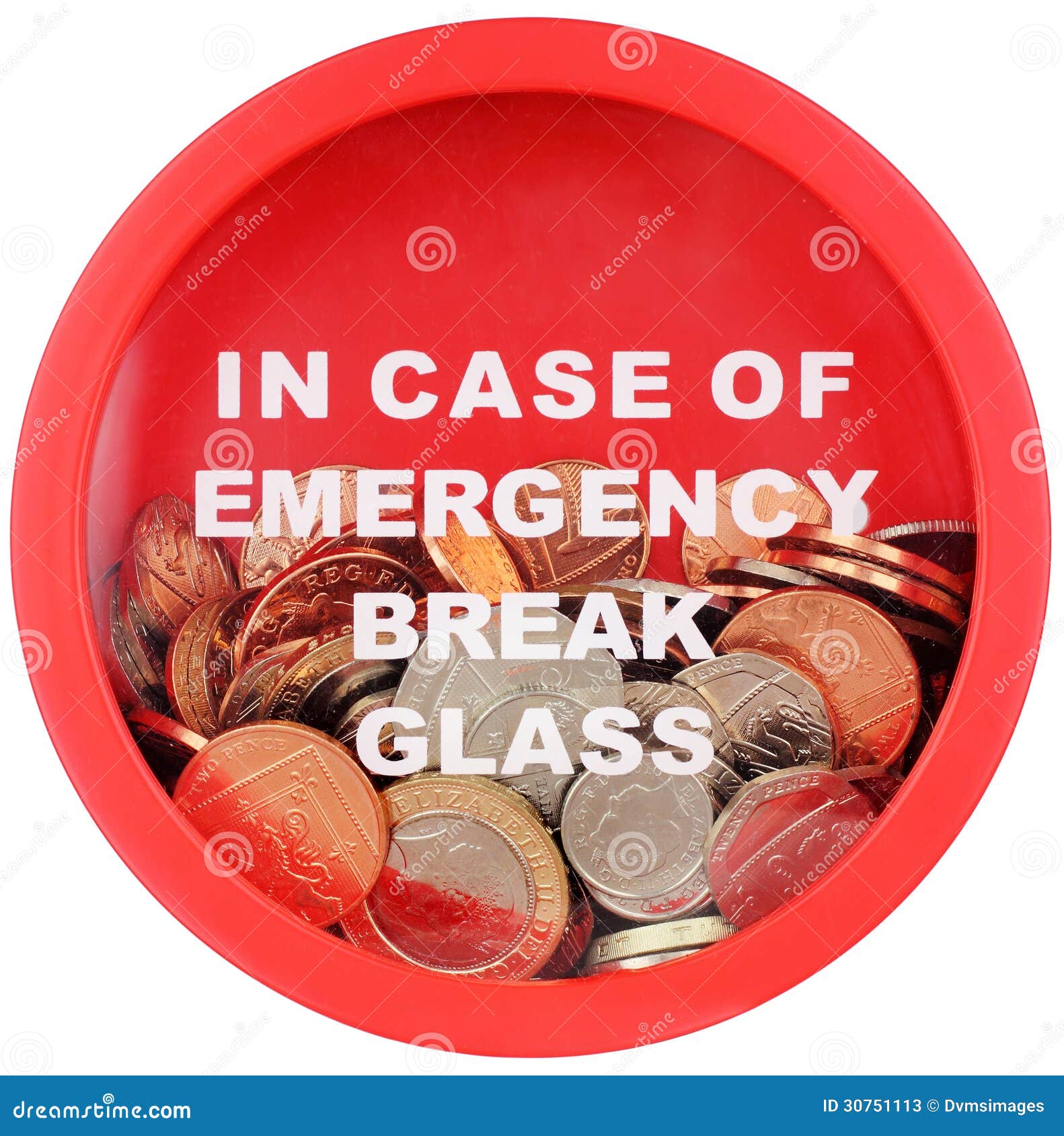 Money Box For Emergency Savings Stock Image Image Of Fund Funding