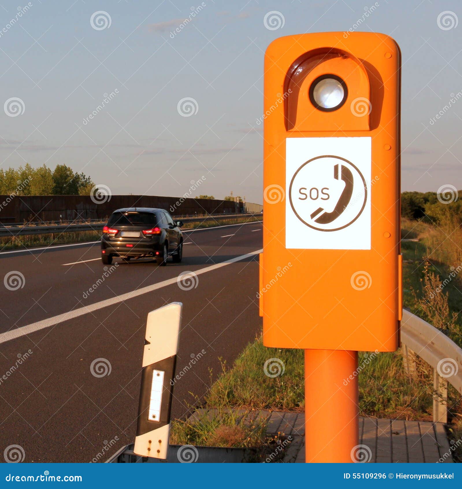 Emergency Telephone at the Roadside Stock Photo Image of dilemma