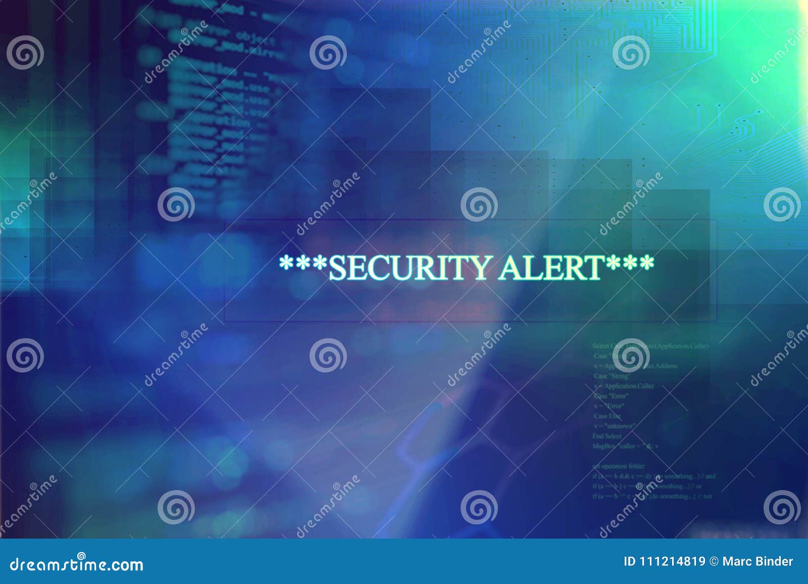 emergent security alert on computer