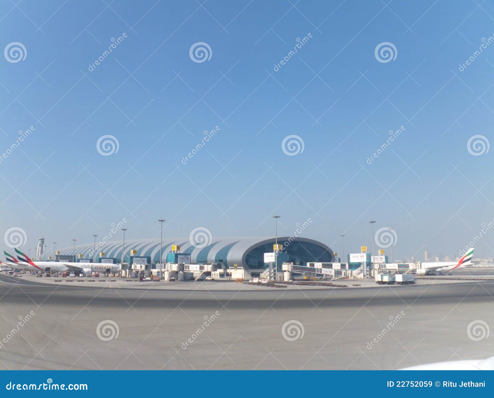 Emirates Airlines Terminal At Dubai International Airport