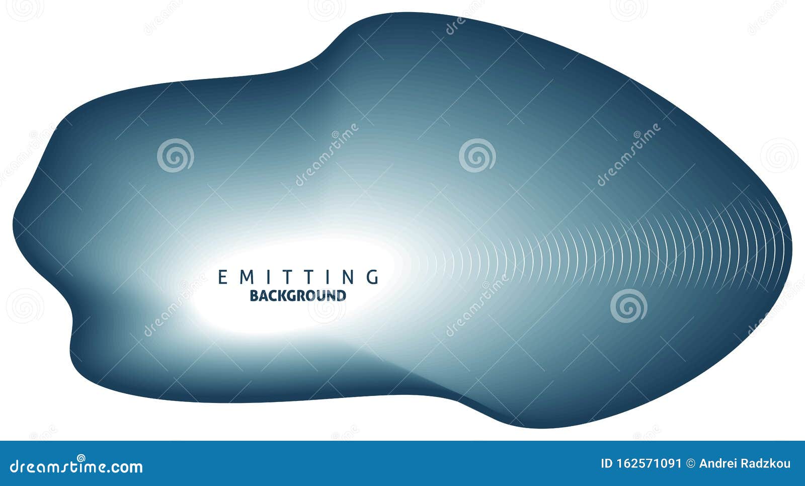 emitting blumine round  on white background.  graphics