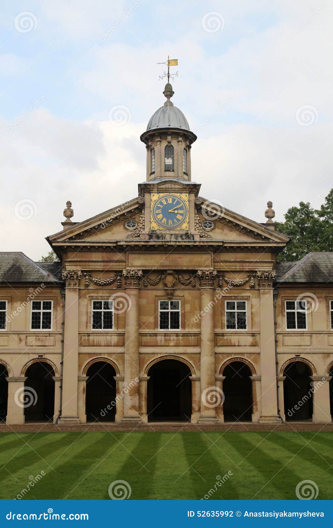 Emmanuel College, Cambridge, England Stock Photo Image of famous