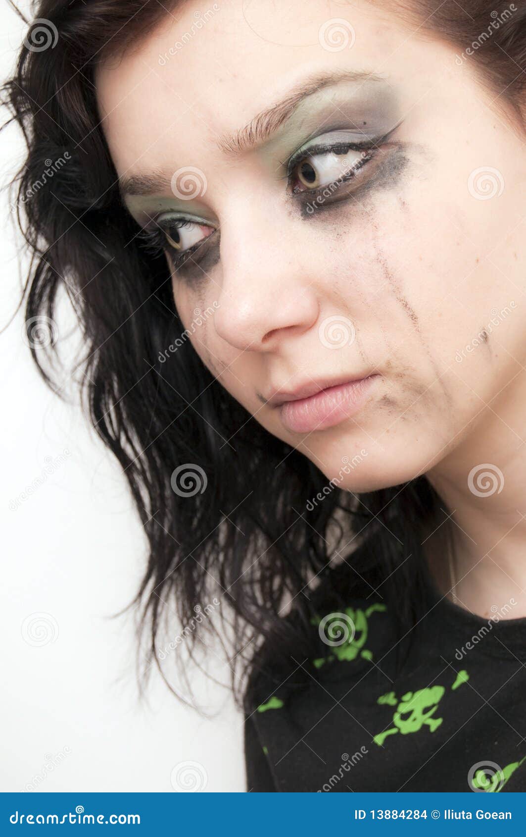 Emo Beautiful Girl Crying Stock Images Image 13884284