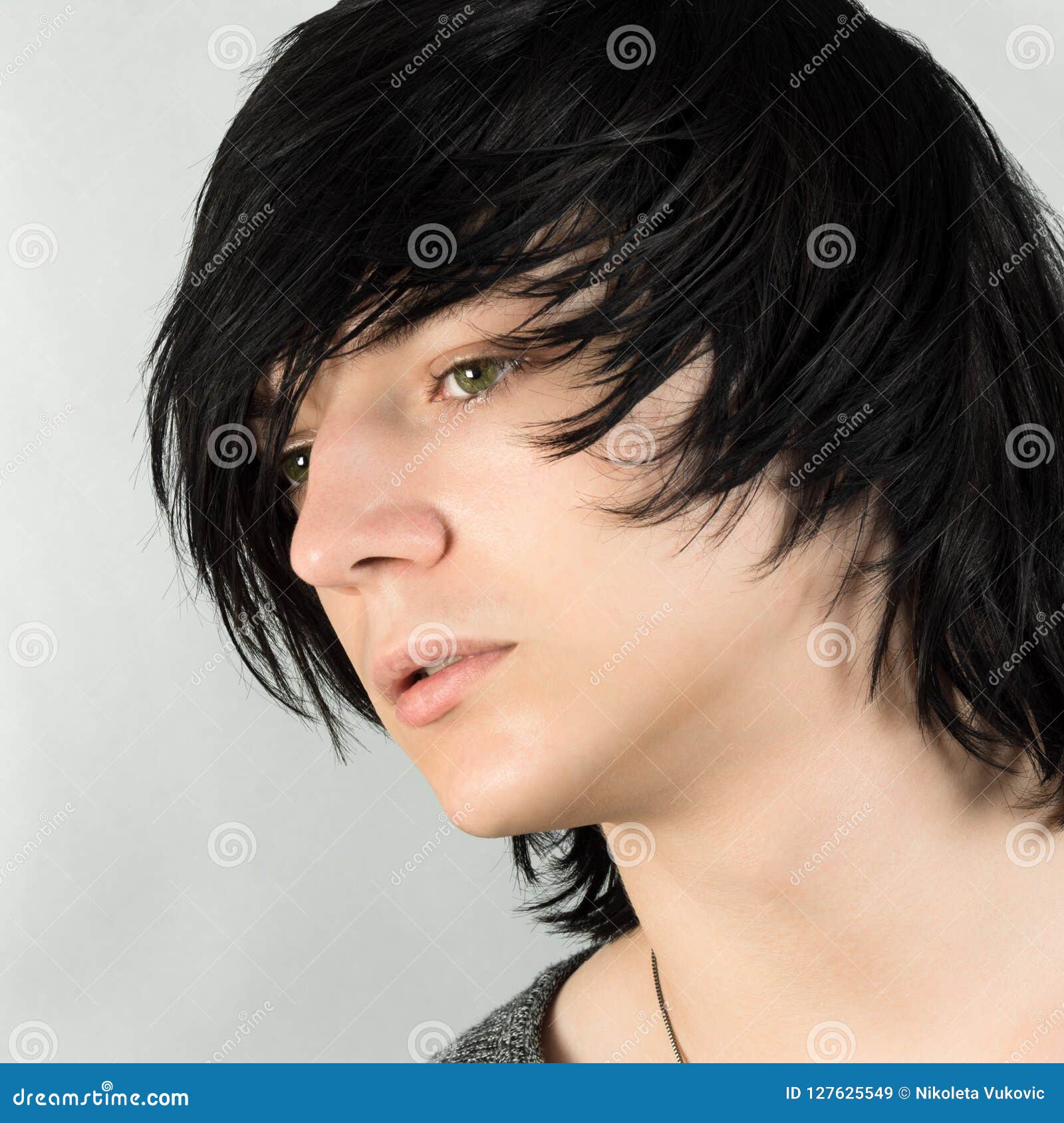 Emo Hairstyle For Boys Stock Image Image Of Handsome 127625549