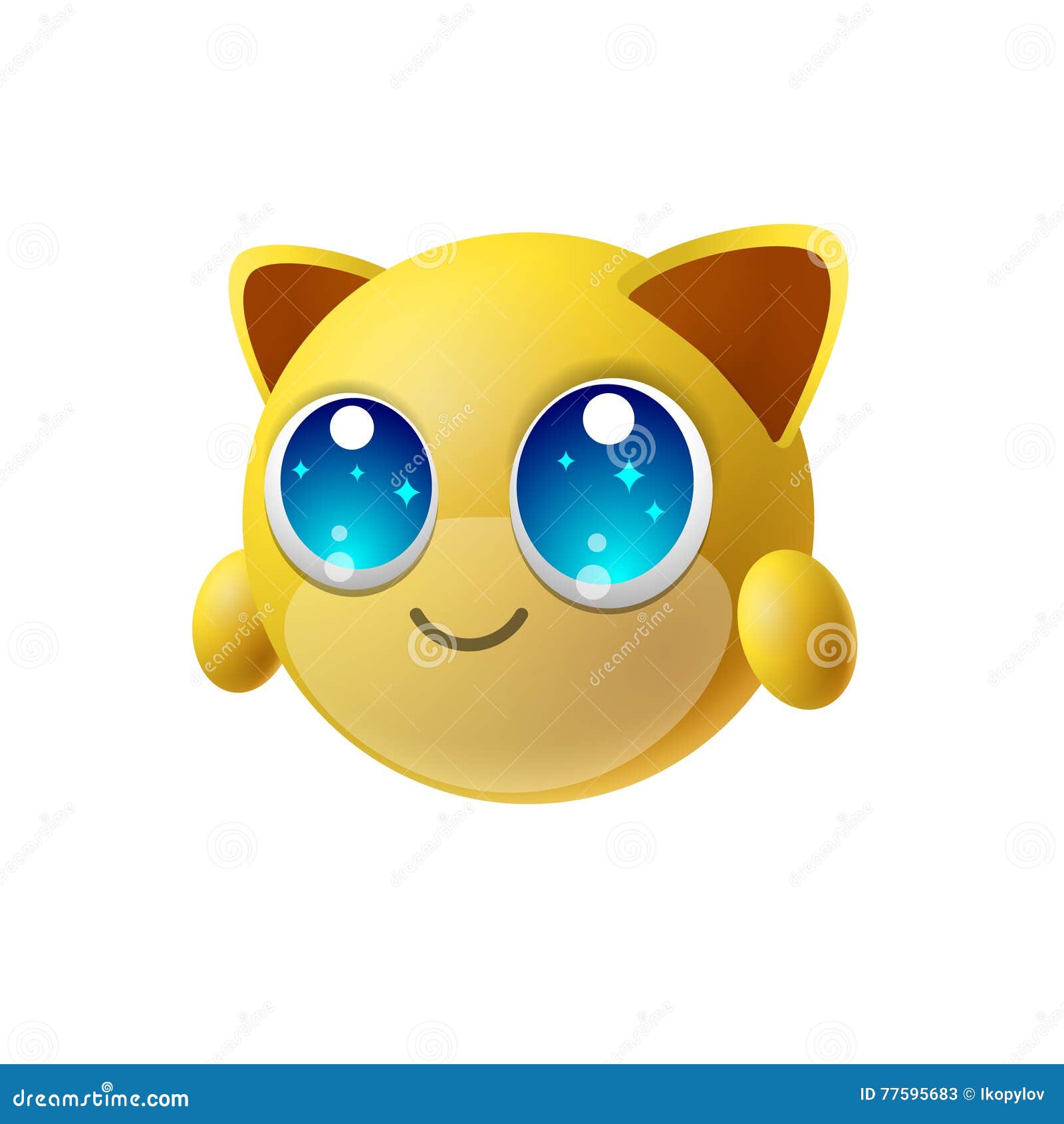 Emoji Animal Lindo Con Los Ojos Grandes, Personaje De Dibujos Animados, Fondo Ilustración del Vector - Ilustración de editorial, icono: 77595683 Emoji Animal Lindo Con Los Ojos Grandes, Personaje De Dibujos Animados, Fondo Ilustración del Vector - Ilustración de editorial, icono: 77595683