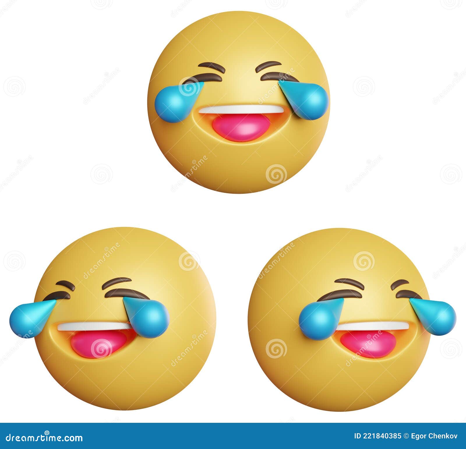 Harnas Dwaal vloeistof Emoji 3d mega laugh stock image. Illustration of play - 221840385