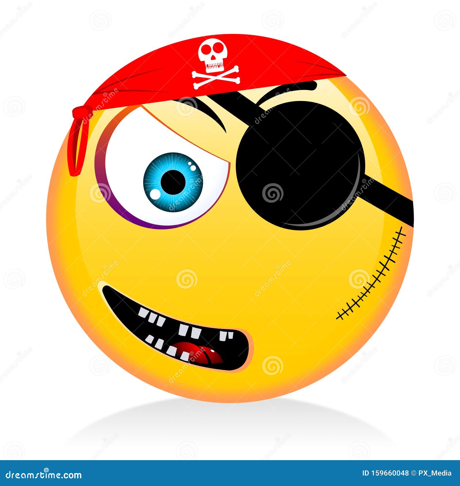 Emoji, Emoticon - Pirat Concept Stock Illustration - Illustration of