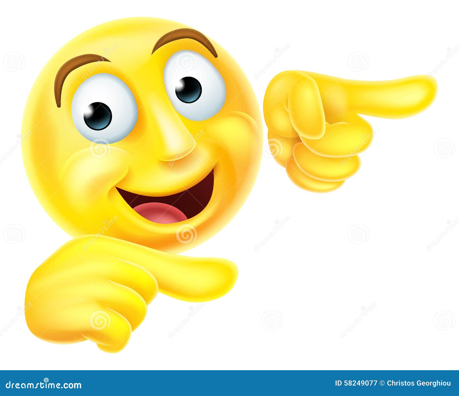 Laughing And Pointing Emoticon Stock Vector Illustration Of Humor