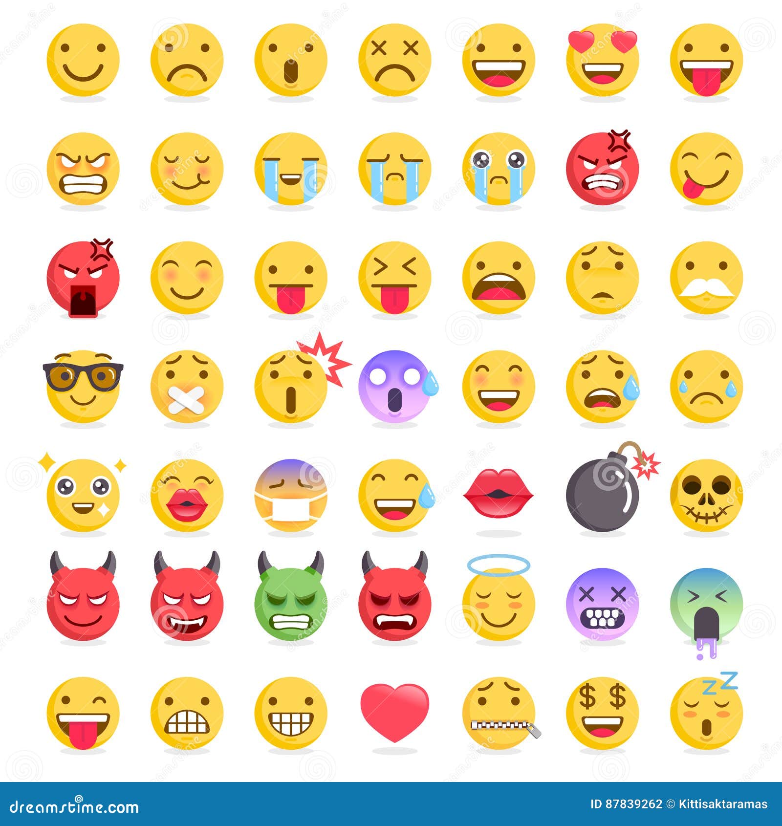emoji emoticons s icons set.