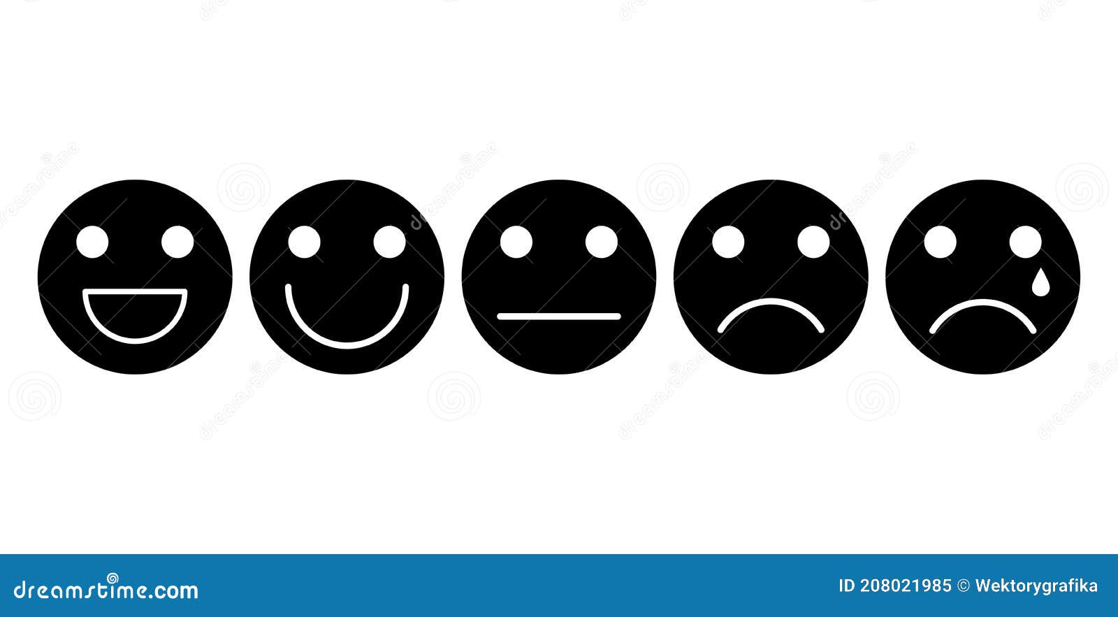 Emoji Faces Icons Vector Design Bad Stock Vector (Royalty Free