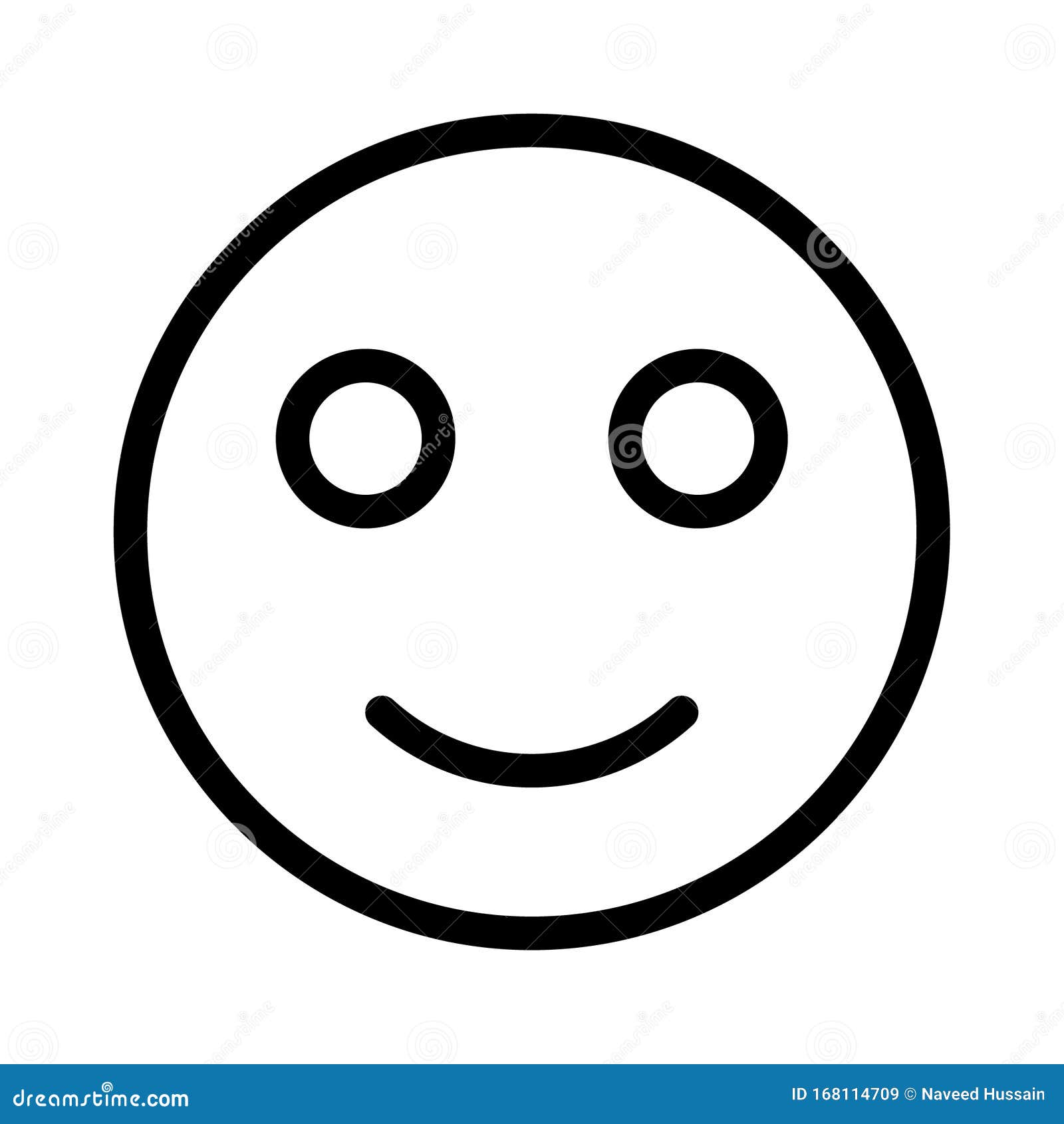 Emoji Vector Thin Line Icon Stock Illustration - Illustration of ...