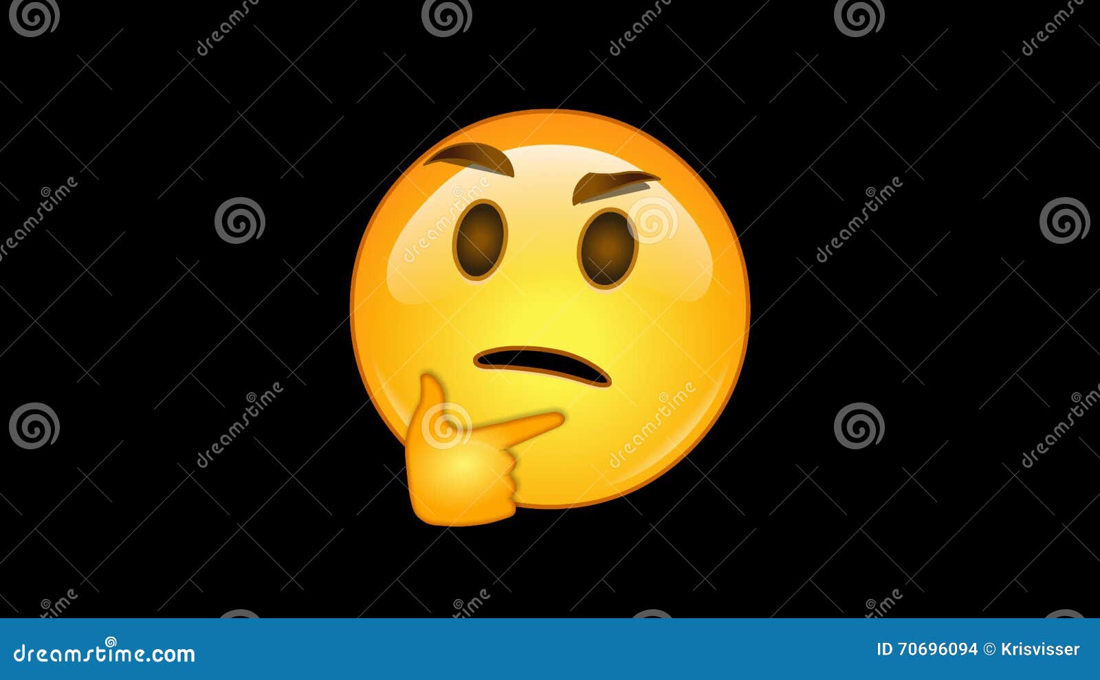 4 Emojis - Pack 3 of 6 - Animated - Loopable - Alpha Channel Stock Footage  - Video of emoticon, emojis: 70696094