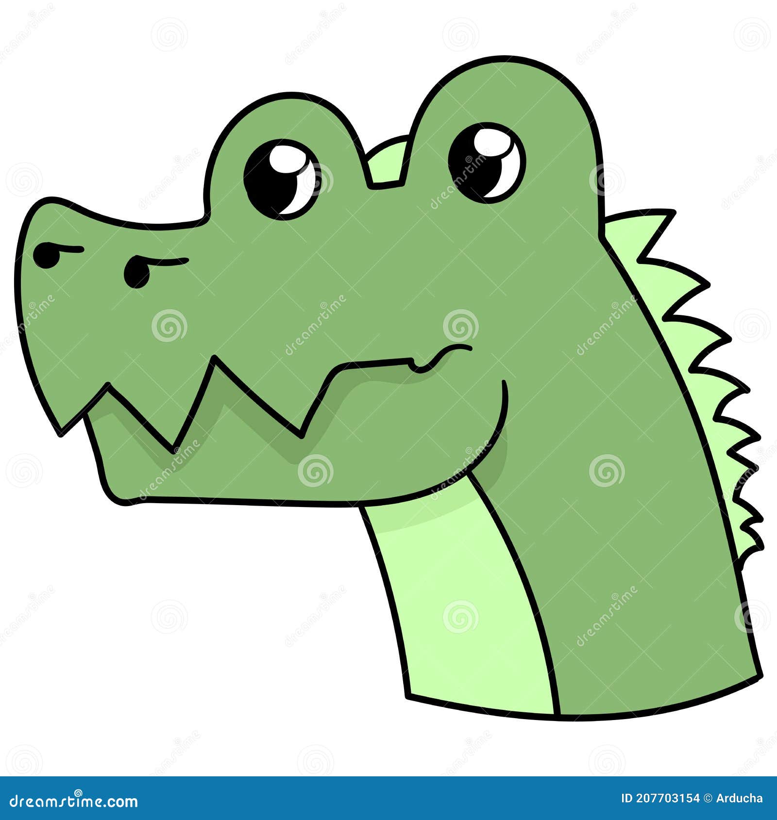 Emoticon Da Cabeça De Dinossauro Verde. Imagem Do ícone De Rabisco  Ilustração do Vetor - Ilustração de mitologia, dinossauro: 207703154