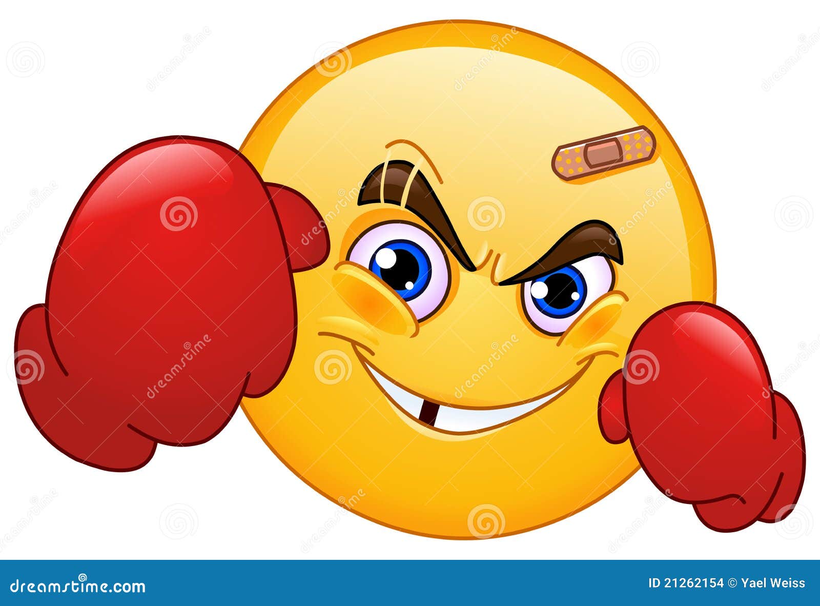 Emoticon del pugile illustrazione vettoriale. Illustrazione di