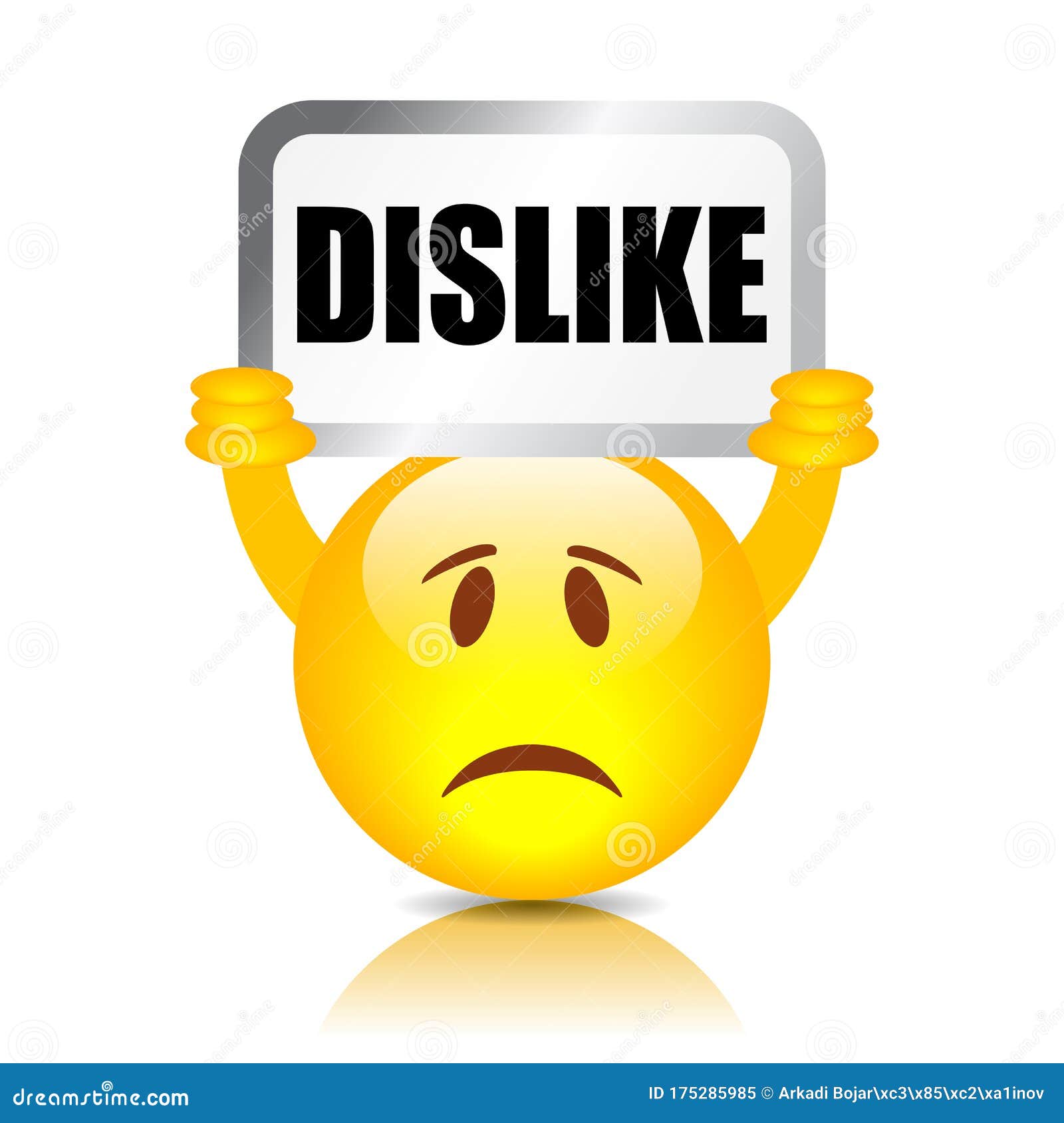 dislike sign stock vector. Illustration 