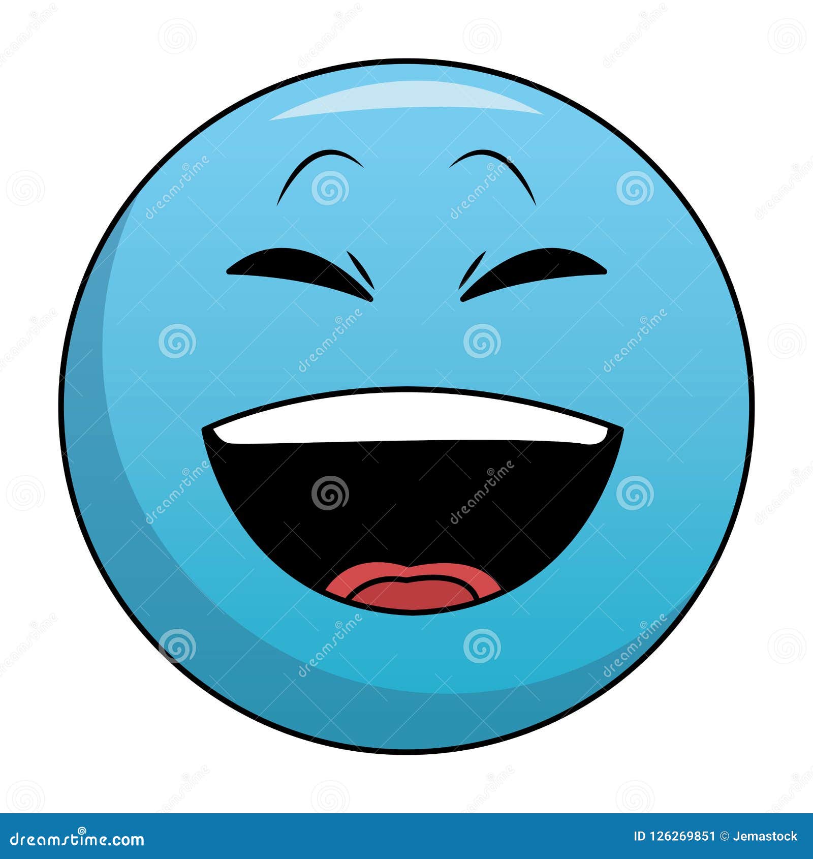 Emoticon Do Bate-papo Do Riso Ilustração do Vetor - Ilustração de  personagem, riso: 126269851, image size:1600x1690