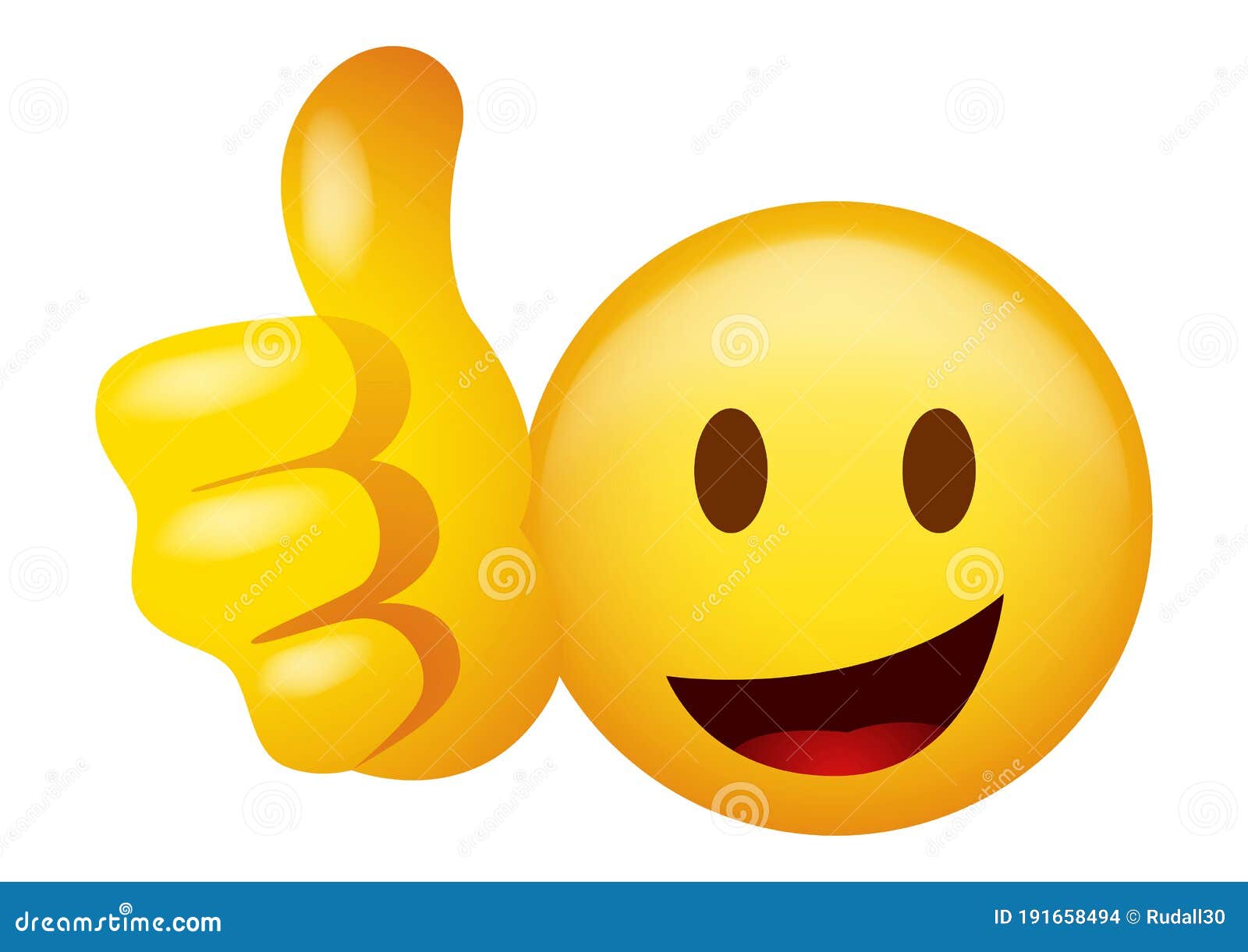 Emoticon doing thumb up stock vector. Illustration of level - 191658494, image size:1600x1221